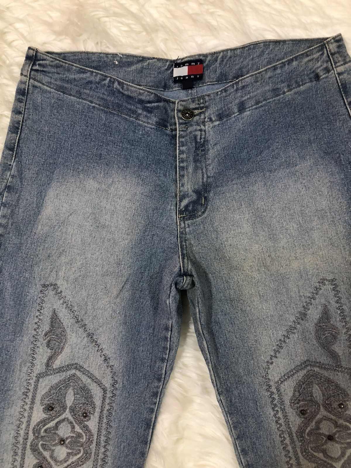 Tommy Hilfiger × Vintage Vintage Tommy Hilfiger embroider Bootcut flare jeans Size US 32 / EU 48 - 3 Thumbnail