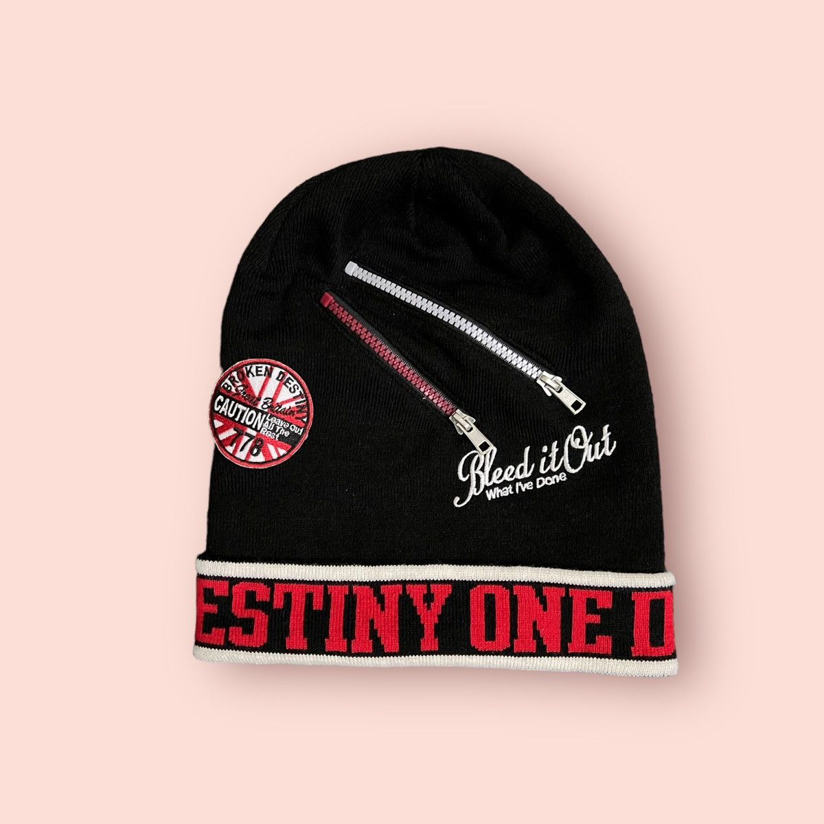 Hysteric Glamour × Japanese Brand × Seditionaries PROPAGANDA PATCHES ZIPPED POCKETS CUFFED BEANIE Size ONE SIZE - 14 Thumbnail