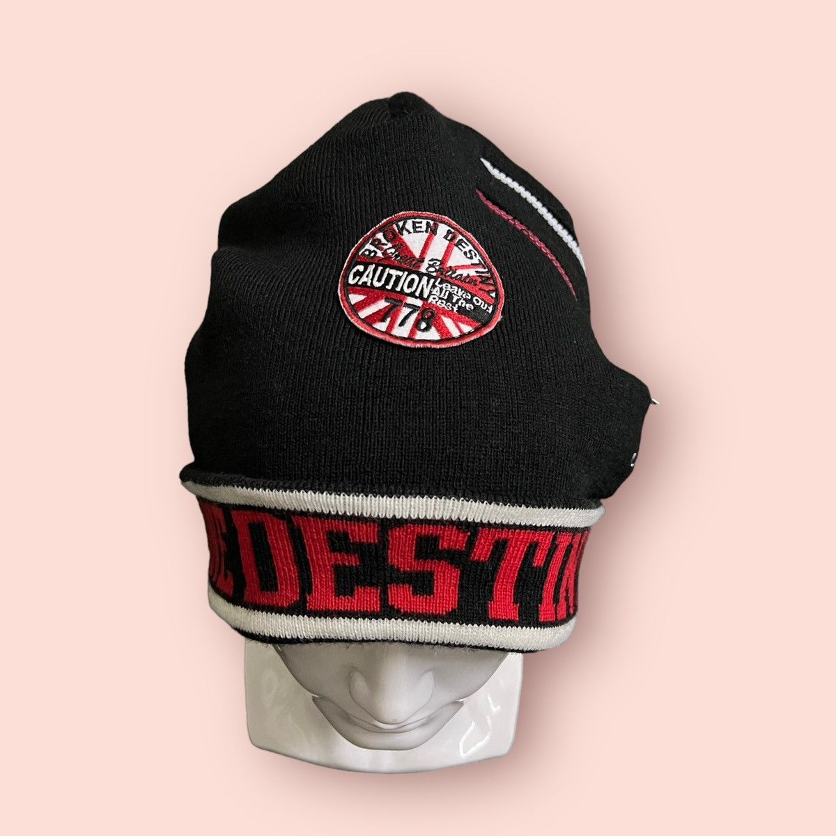 Hysteric Glamour × Japanese Brand × Seditionaries PROPAGANDA PATCHES ZIPPED POCKETS CUFFED BEANIE Size ONE SIZE - 7 Thumbnail