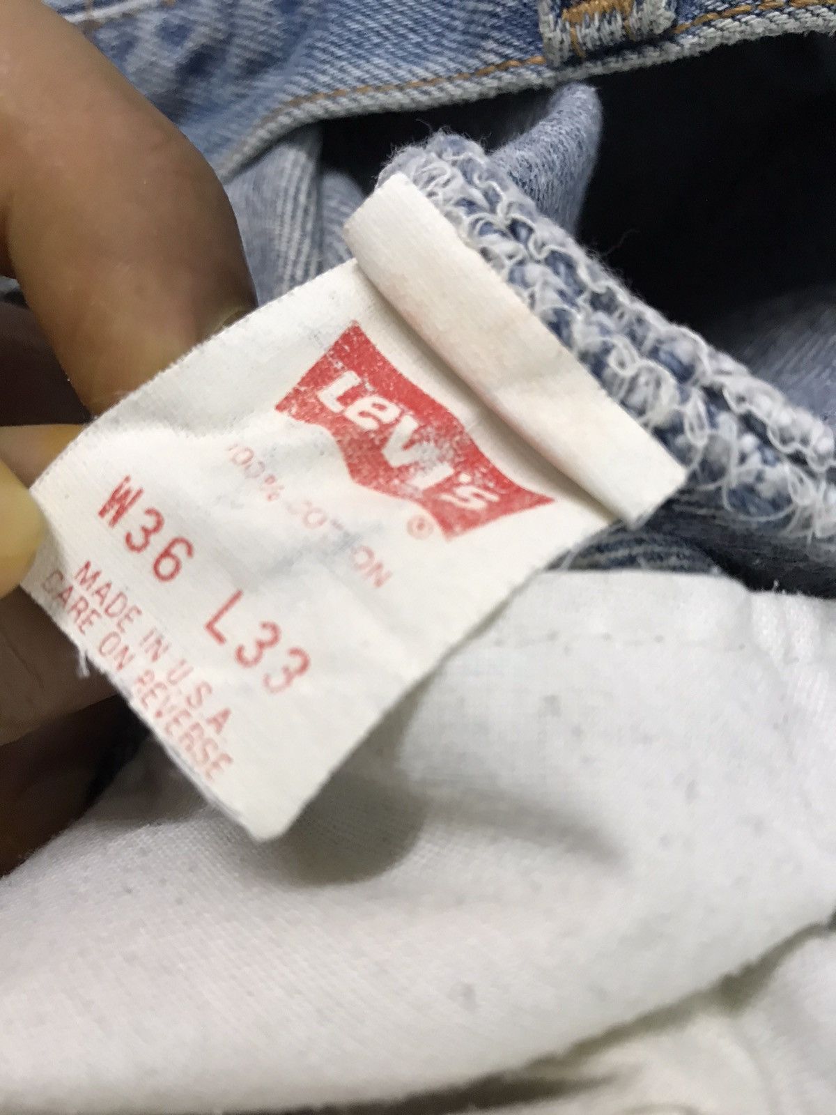 Levi's × Vintage Vintage Levi's 501xx Faded Ripped Denim Size US 34 / EU 50 - 9 Thumbnail