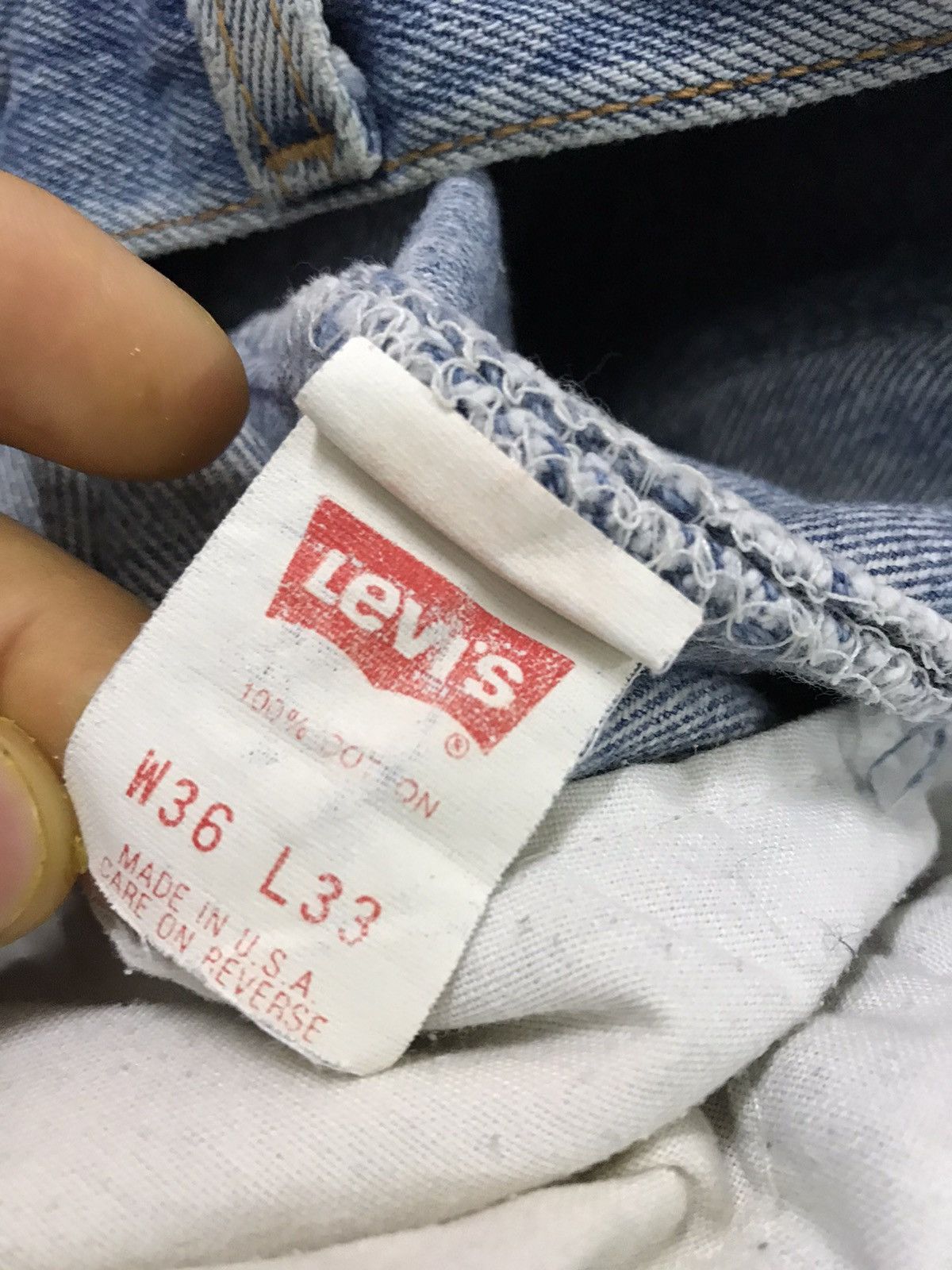 Levi's × Vintage Vintage Levi's 501xx Faded Ripped Denim Size US 34 / EU 50 - 8 Thumbnail