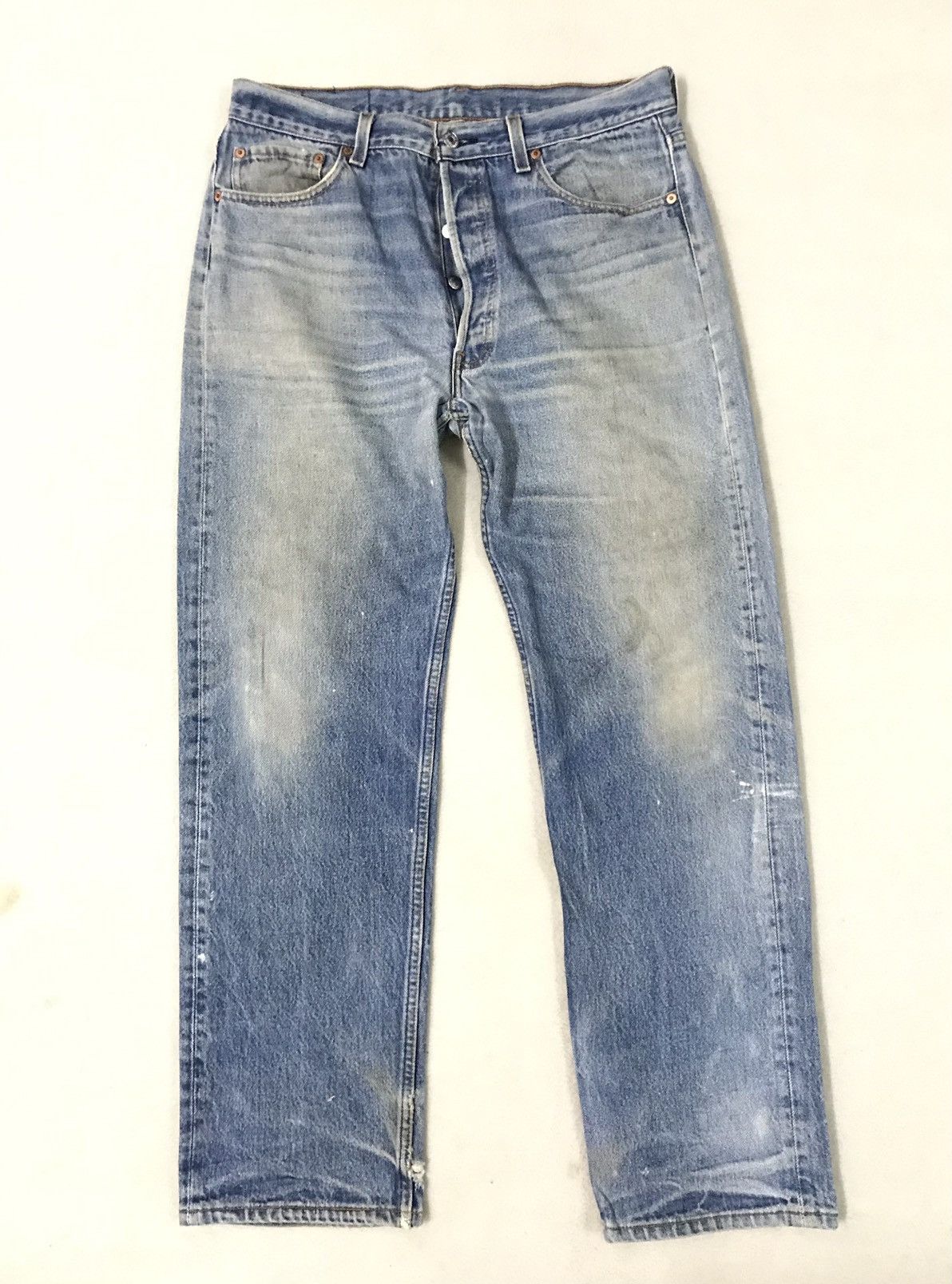 Levi's × Vintage Vintage Levi's 501xx Faded Ripped Denim Size US 34 / EU 50 - 2 Thumbnail