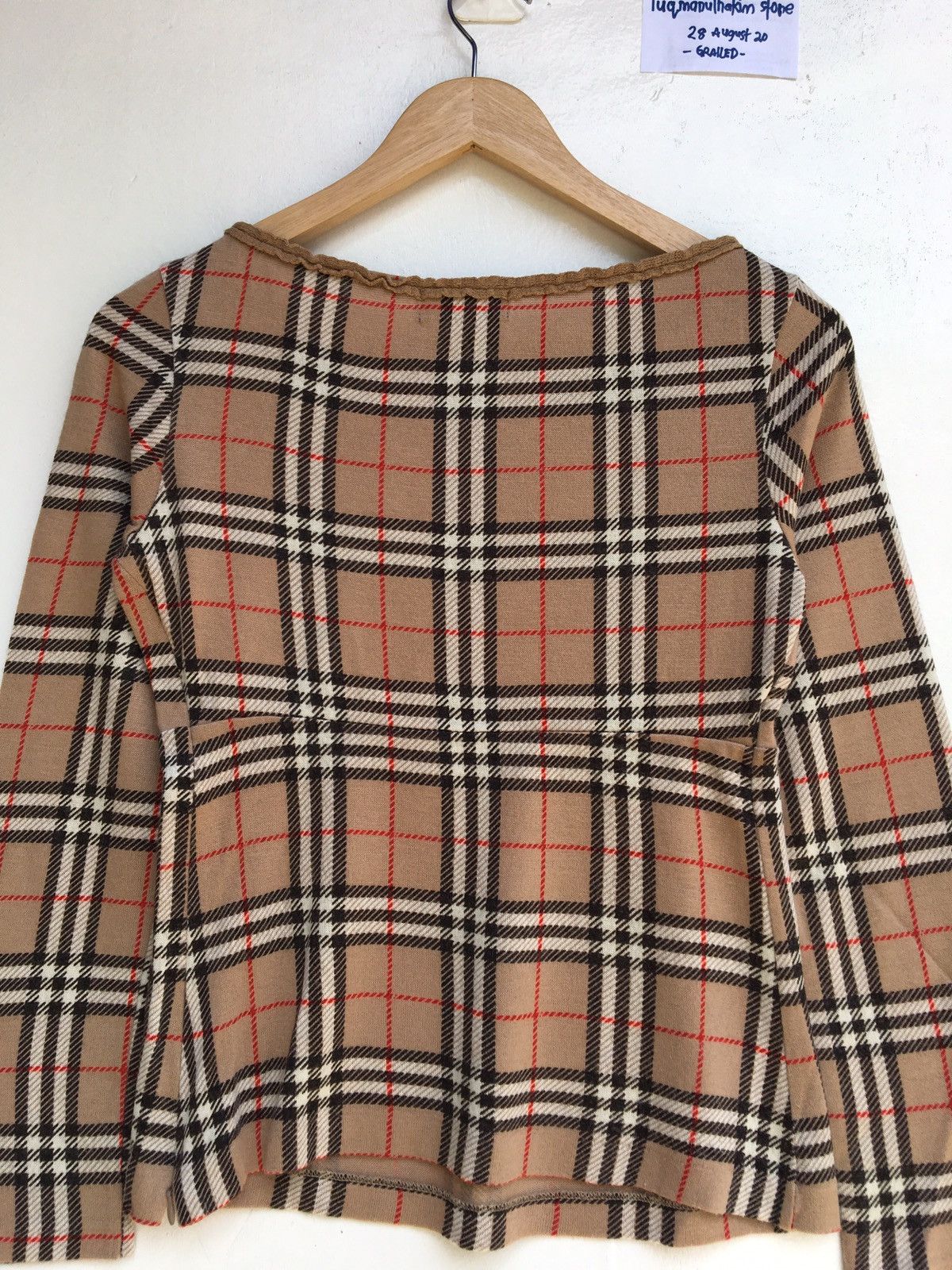Burberry Vintage Burberry Checkered London Longsleeve Top Size S / US 4 / IT 40 - 15 Thumbnail