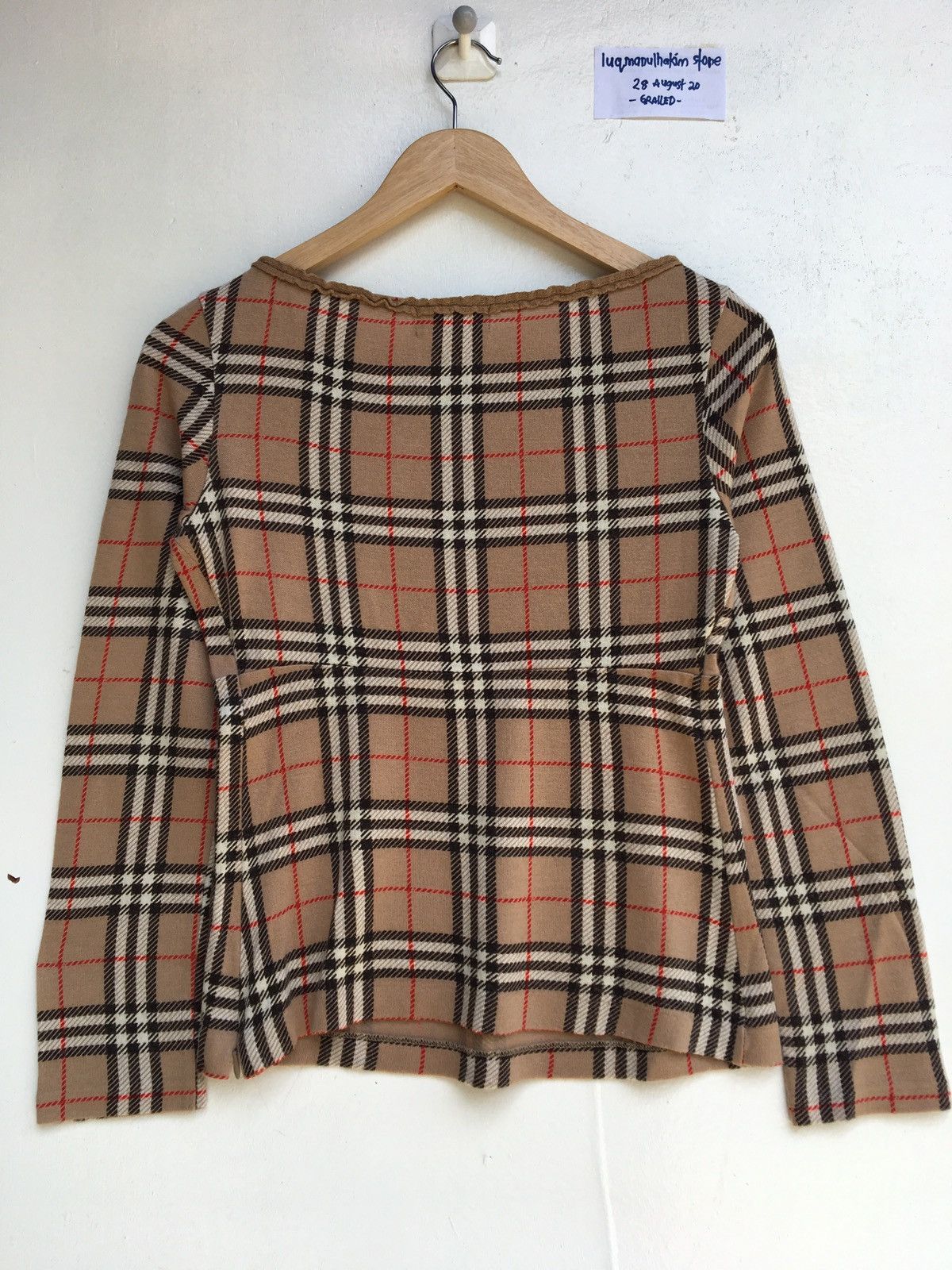 Burberry Vintage Burberry Checkered London Longsleeve Top Size S / US 4 / IT 40 - 12 Thumbnail