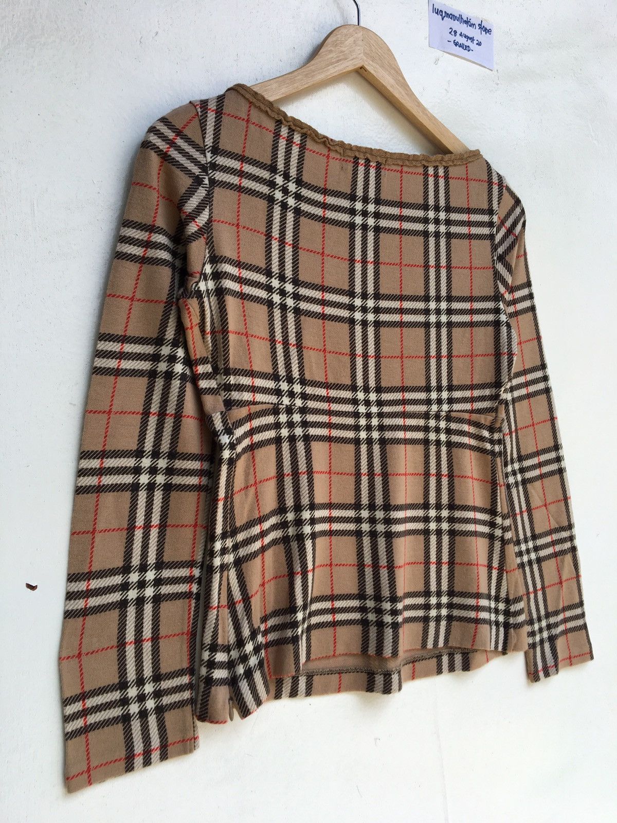 Burberry Vintage Burberry Checkered London Longsleeve Top Size S / US 4 / IT 40 - 13 Thumbnail