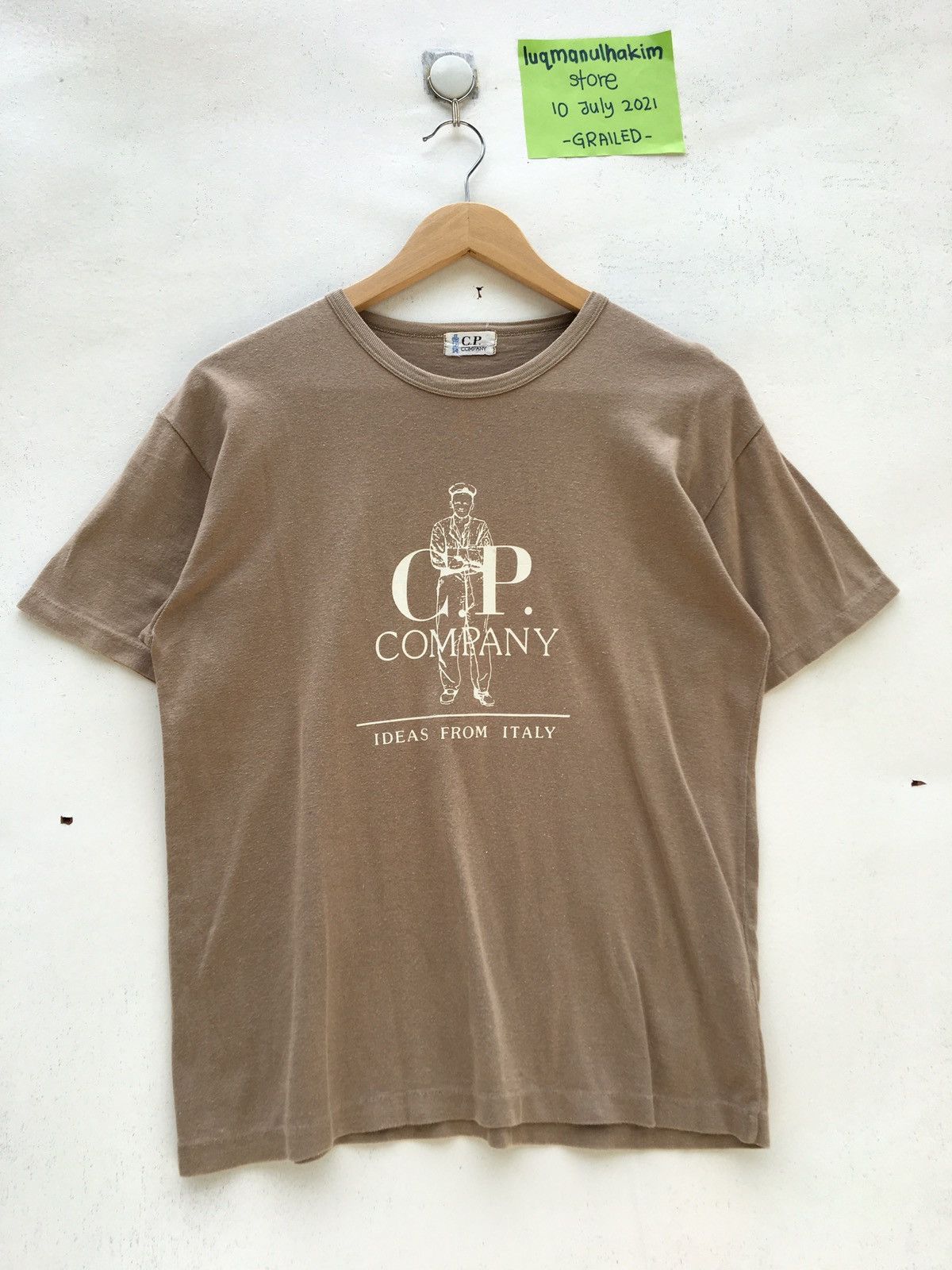 C.P. Company Rare Vintage C.P Company Logo Plain Tshirt Size US S / EU 44-46 / 1 - 2 Thumbnail