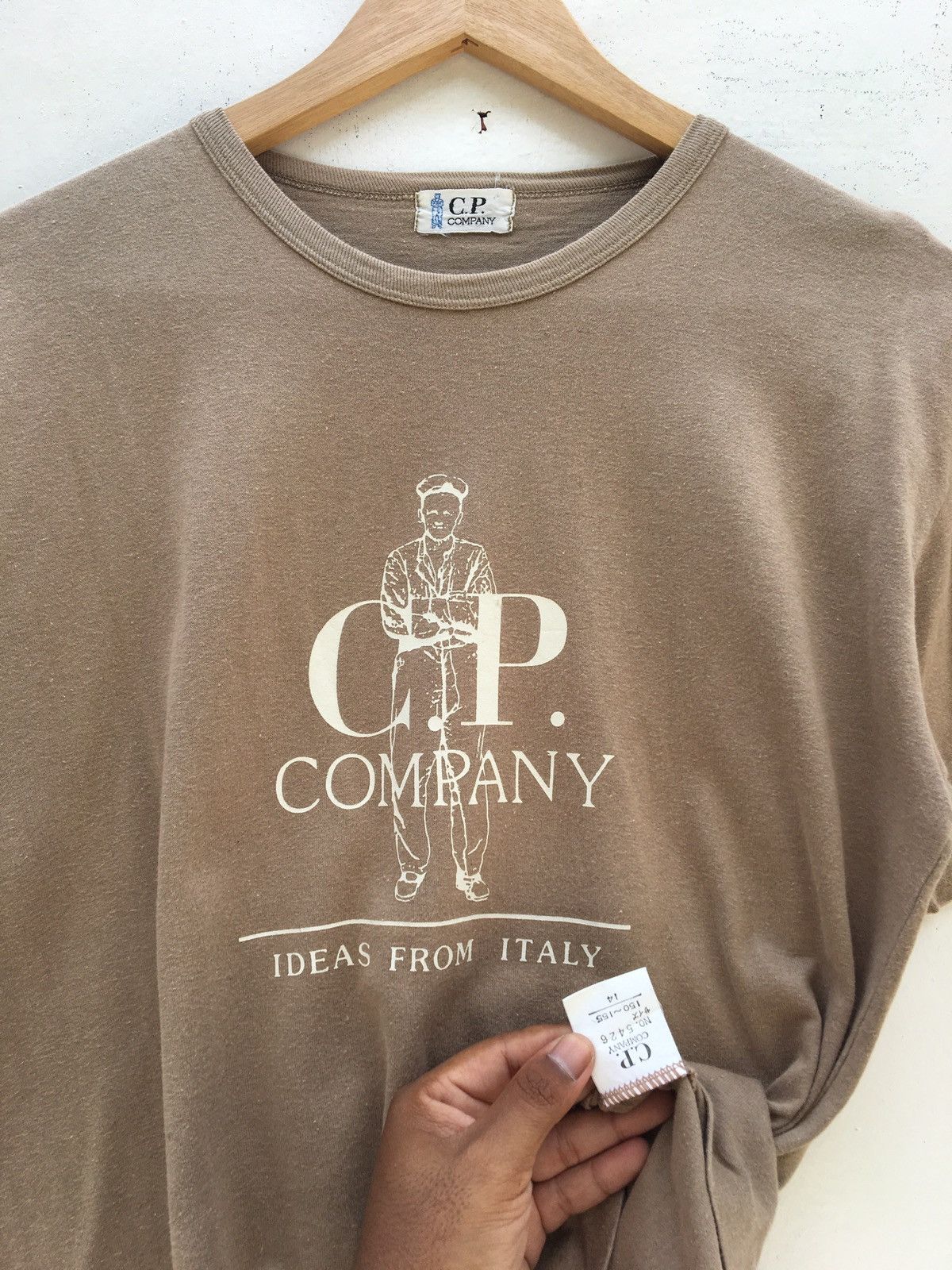 C.P. Company Rare Vintage C.P Company Logo Plain Tshirt Size US S / EU 44-46 / 1 - 9 Thumbnail