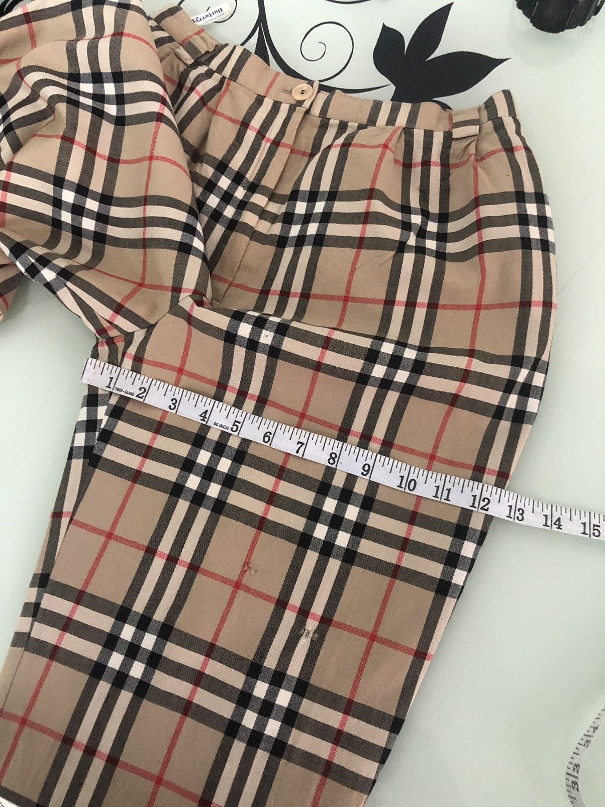 Burberry Vintage Burberry Nova Check Distressed Trousers Pants Size 27" / US 4 / IT 40 - 21 Thumbnail
