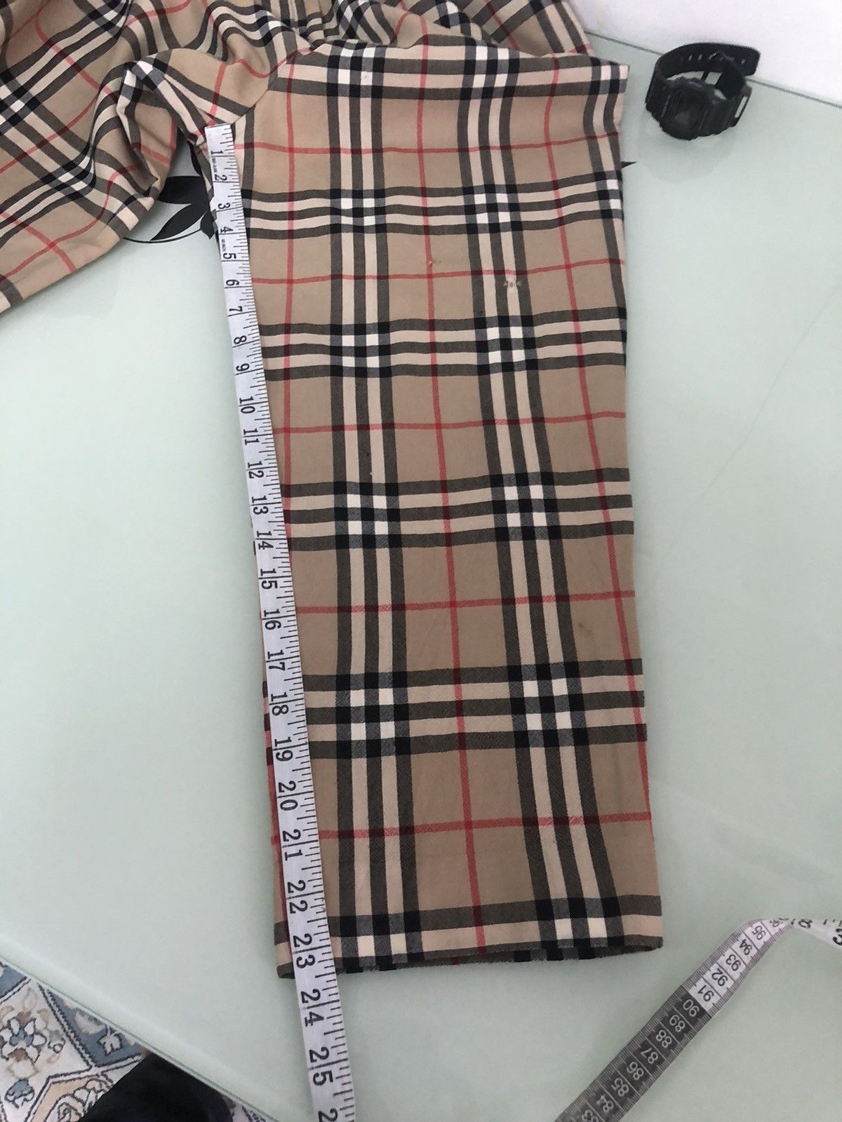 Burberry Vintage Burberry Nova Check Distressed Trousers Pants Size 27" / US 4 / IT 40 - 24 Thumbnail