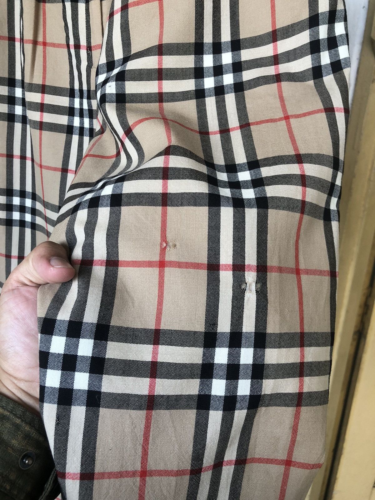 Burberry Vintage Burberry Nova Check Distressed Trousers Pants Size 27" / US 4 / IT 40 - 6 Thumbnail