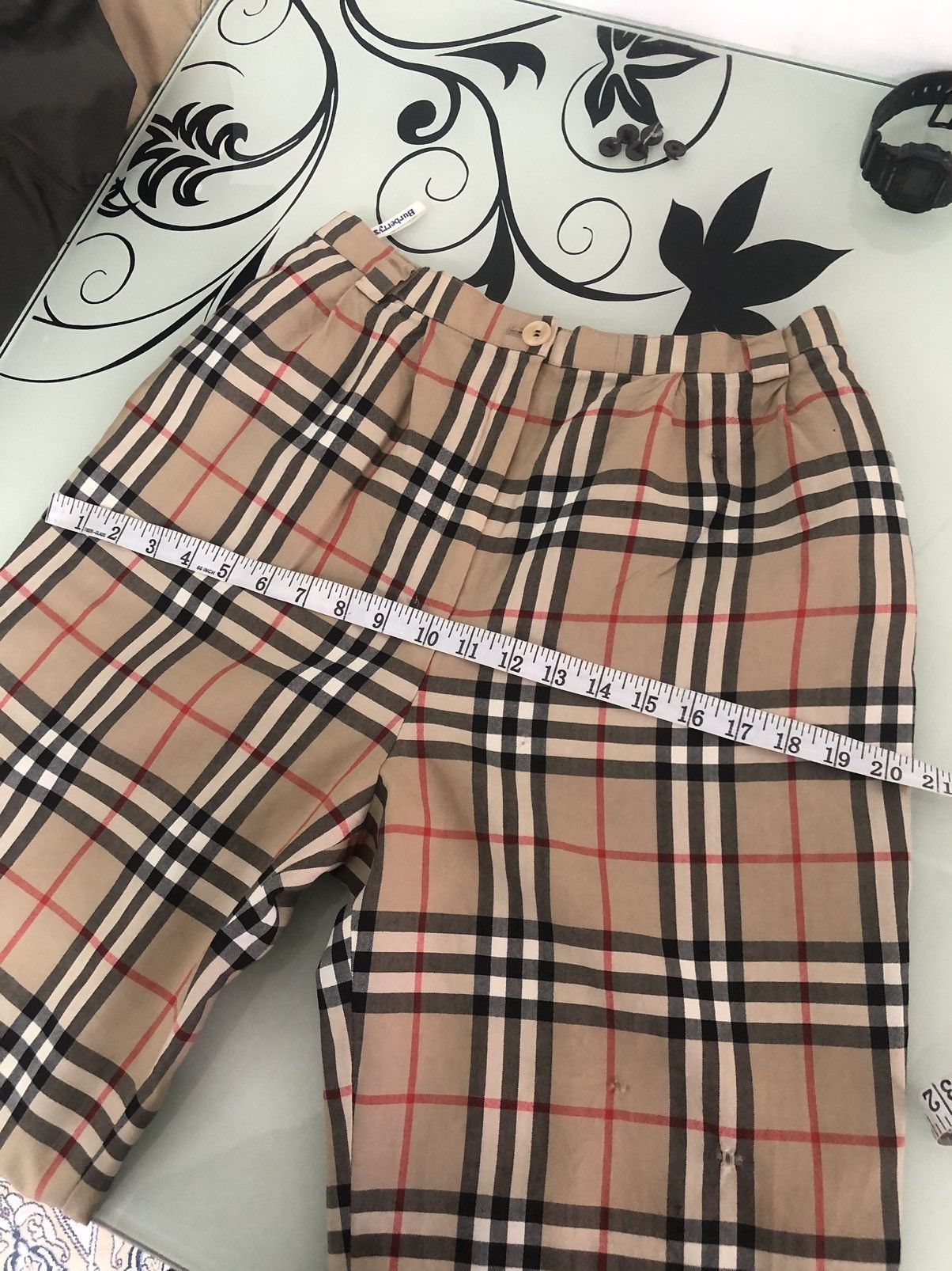 Burberry Vintage Burberry Nova Check Distressed Trousers Pants Size 27" / US 4 / IT 40 - 20 Thumbnail