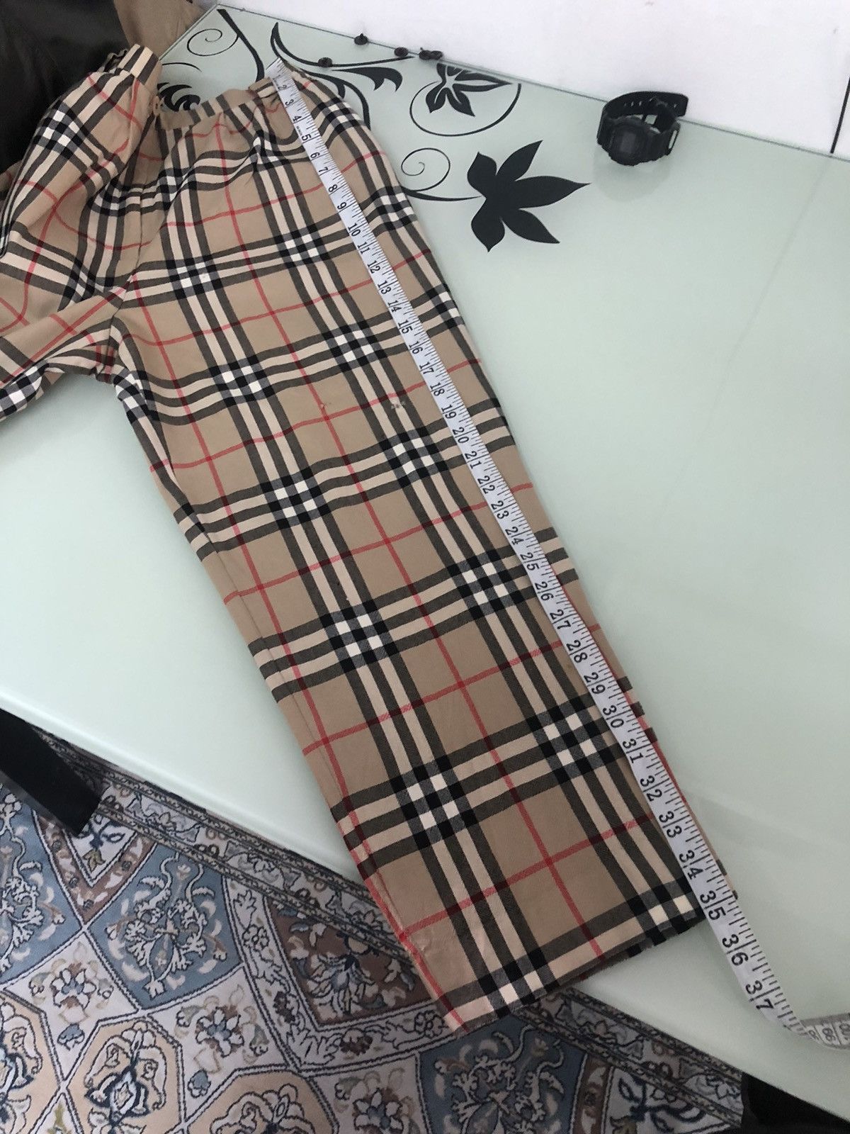 Burberry Vintage Burberry Nova Check Distressed Trousers Pants Size 27" / US 4 / IT 40 - 25 Thumbnail
