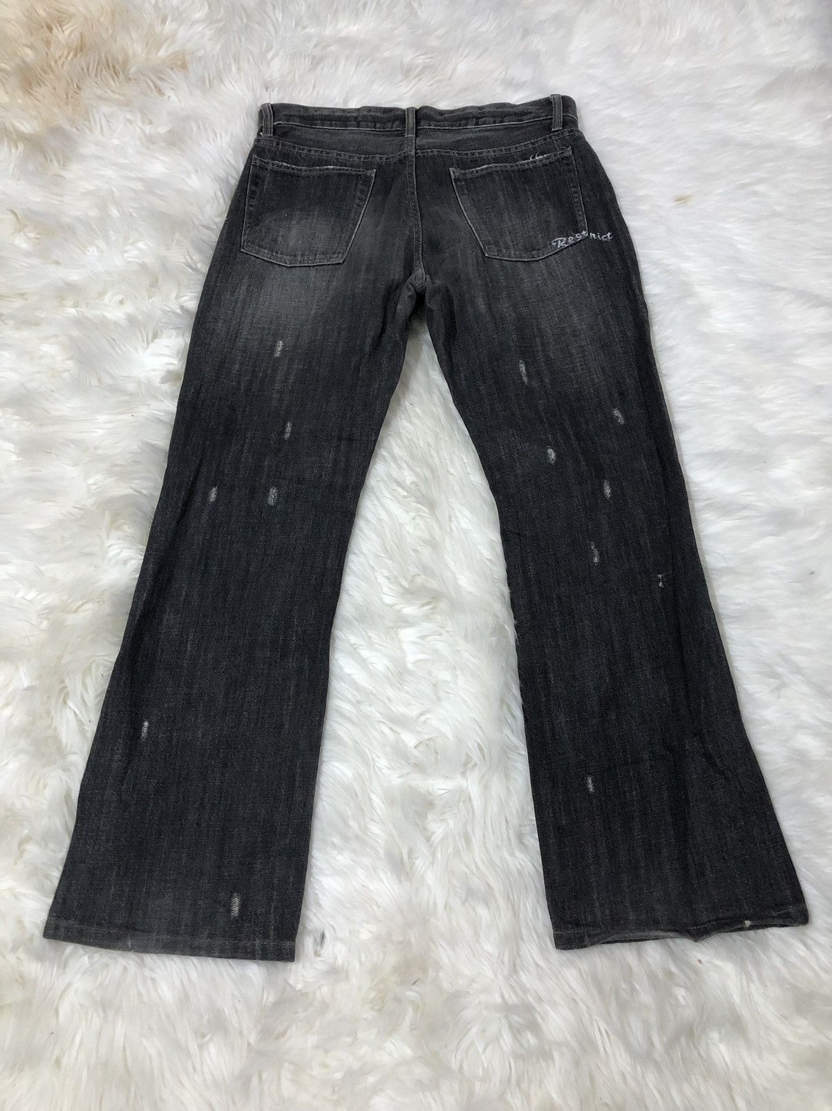 Japanese Brand Restrict by Abx Japanese distressed denim Size US 33 - 11 Thumbnail