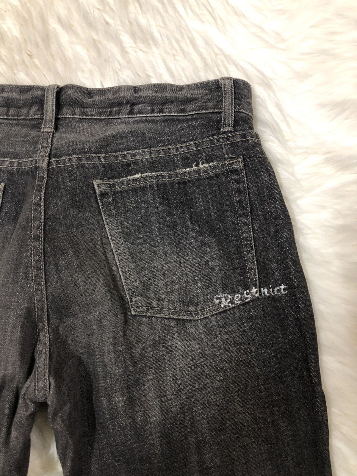Japanese Brand Restrict by Abx Japanese distressed denim Size US 33 - 12 Thumbnail