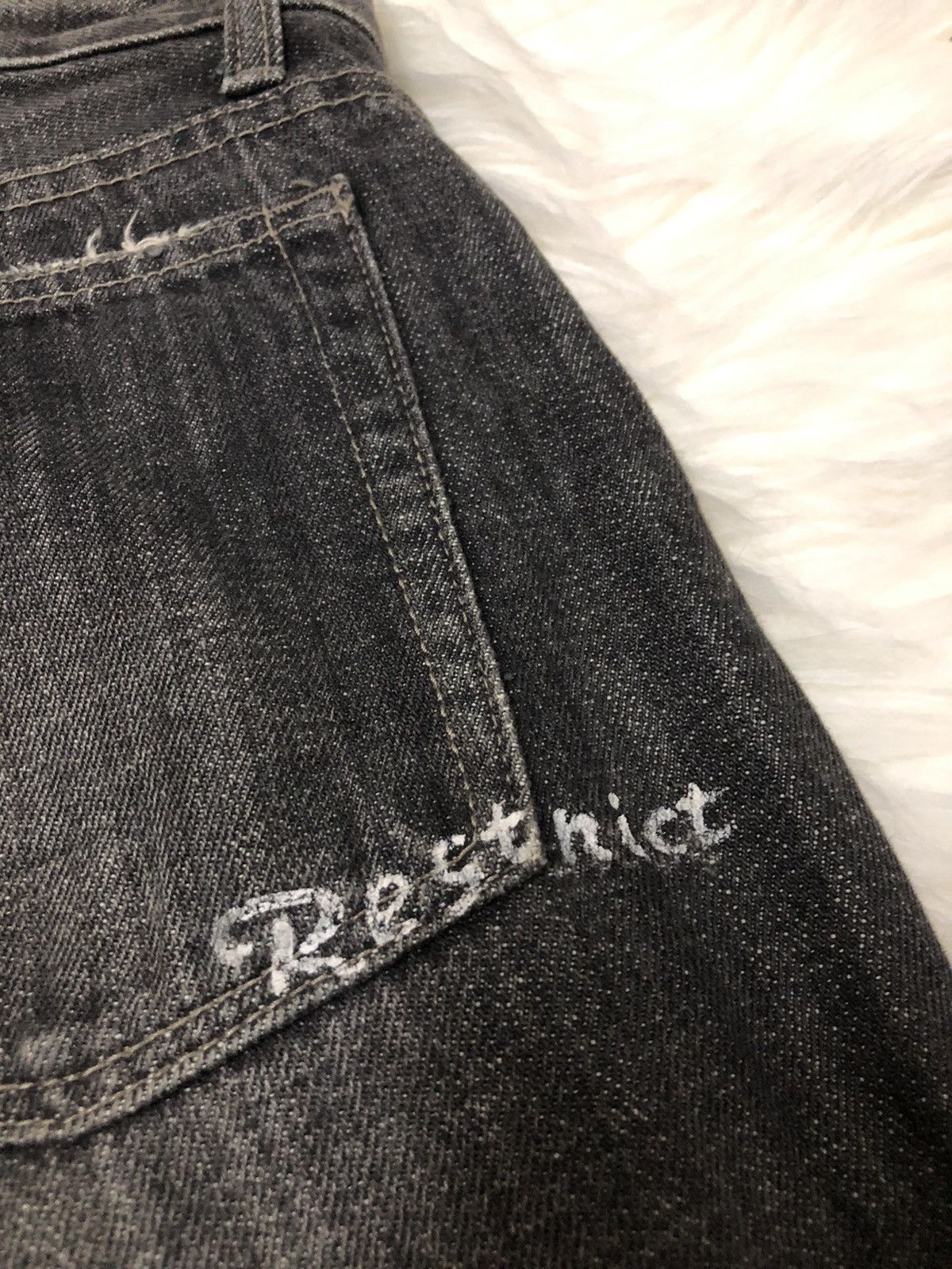 Japanese Brand Restrict by Abx Japanese distressed denim Size US 33 - 14 Thumbnail
