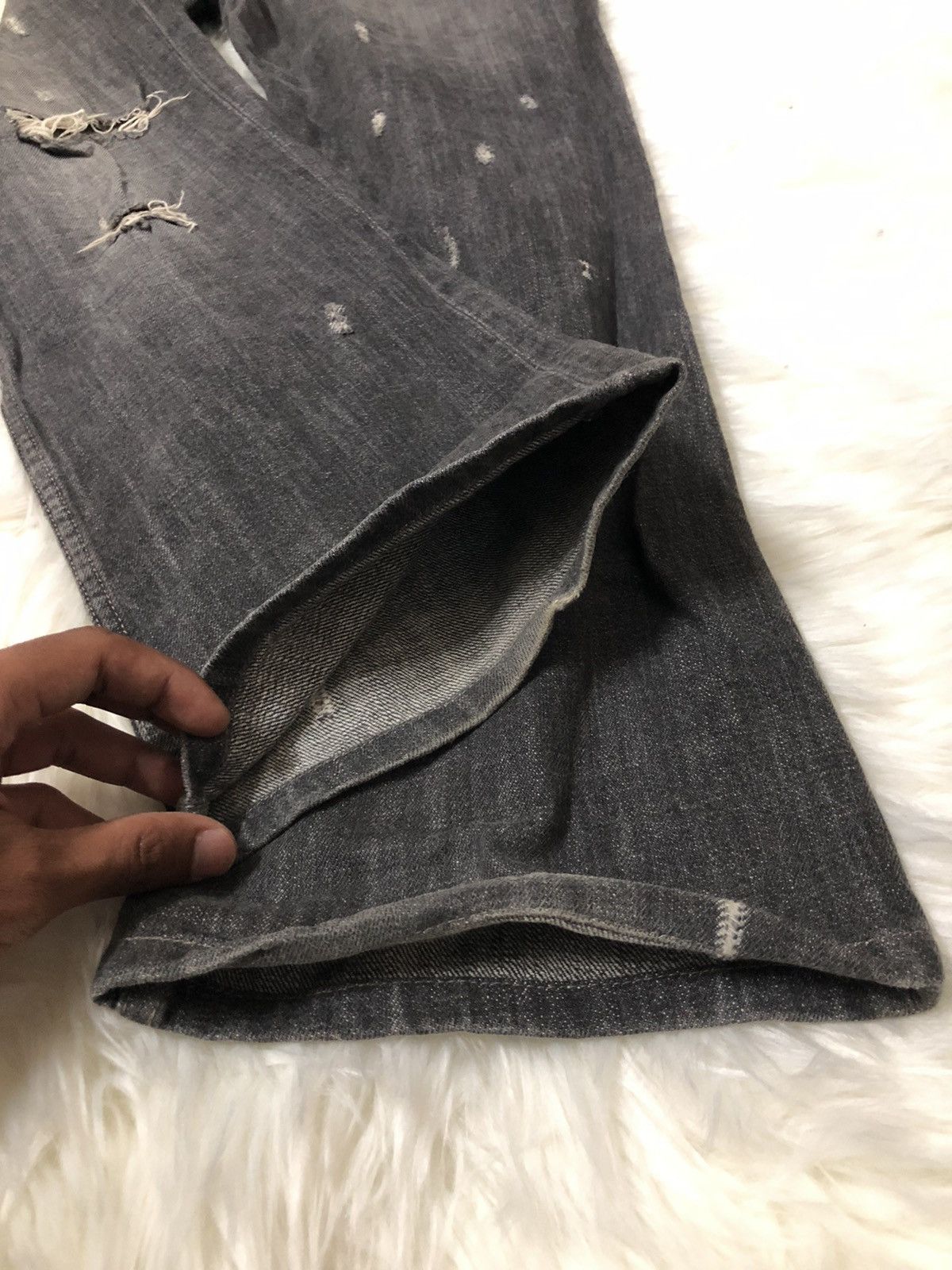 Japanese Brand Restrict by Abx Japanese distressed denim Size US 33 - 15 Thumbnail