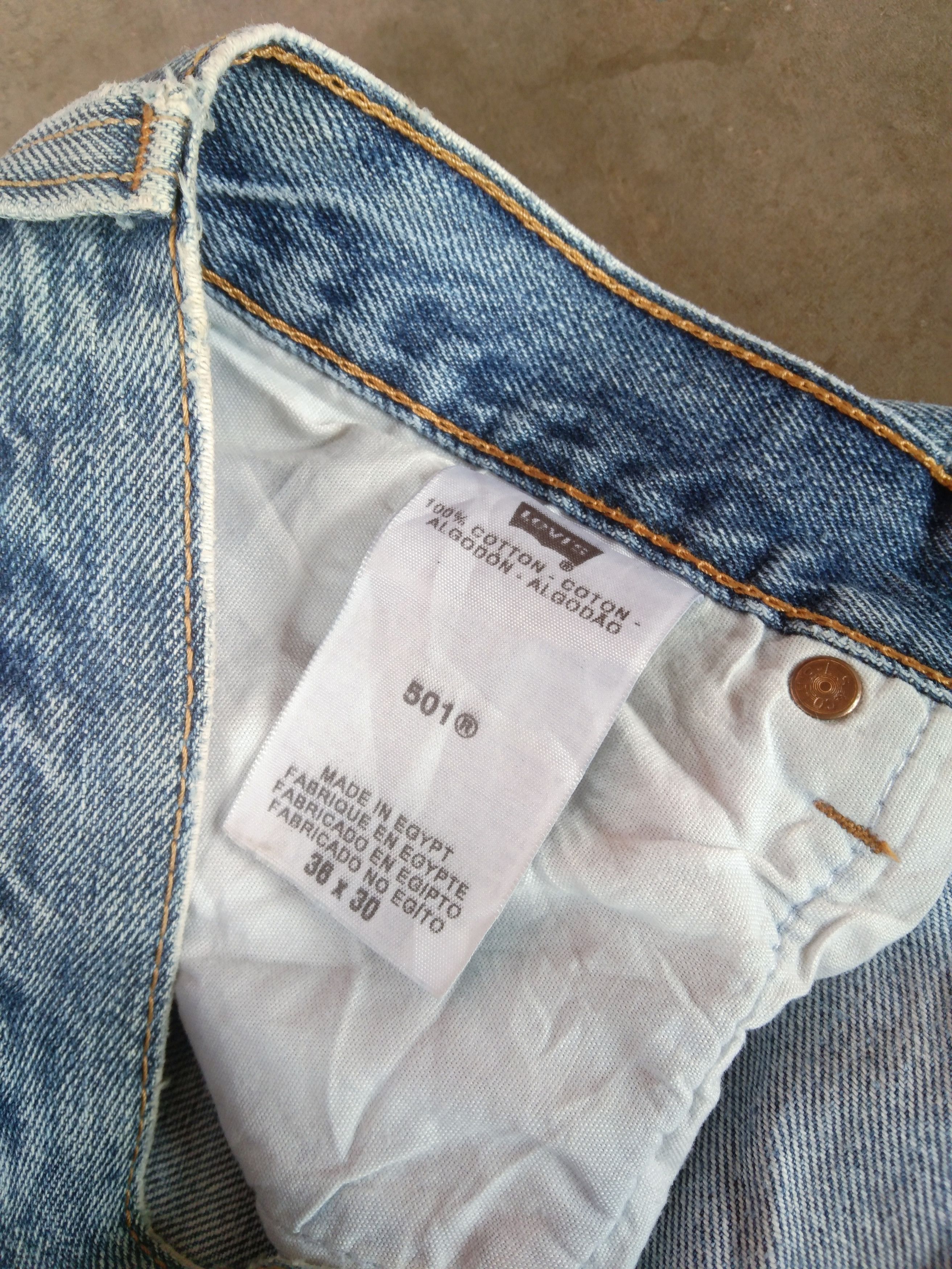 Levi's Vintage Levi's 501 Faded Blue Straight Leg Jeans 36x30 Size US 36 / EU 52 - 9 Thumbnail