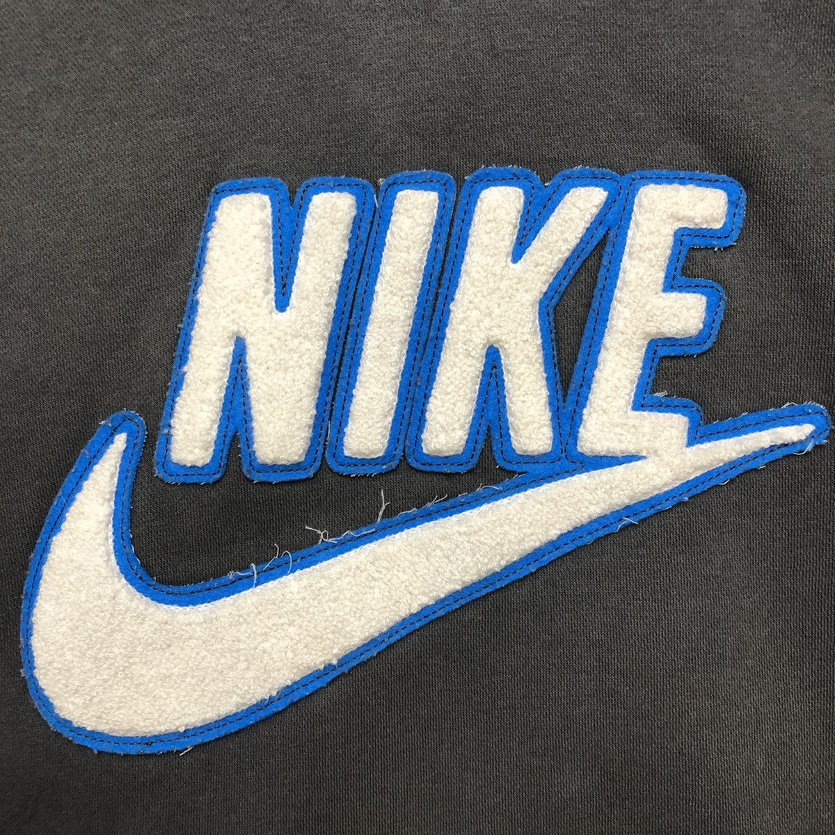 Nike Nike Sportswear Hoodie Mens 2XL Gray Swoosh Spell Out Hooded Size US XXL / EU 58 / 5 - 2 Thumbnail