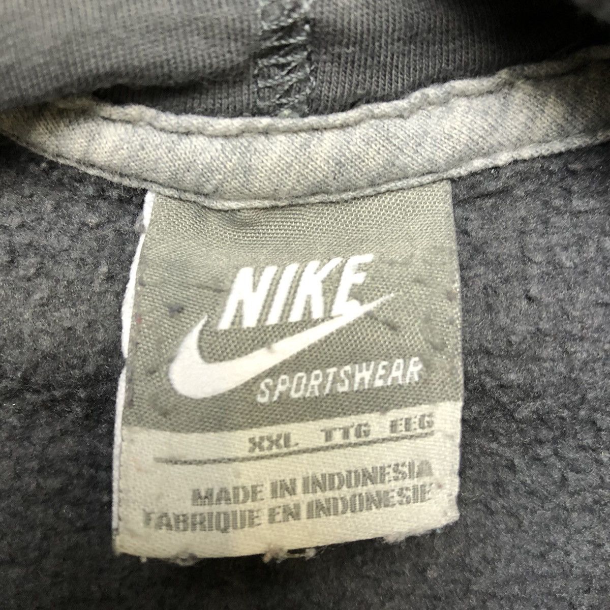 Nike Nike Sportswear Hoodie Mens 2XL Gray Swoosh Spell Out Hooded Size US XXL / EU 58 / 5 - 4 Thumbnail