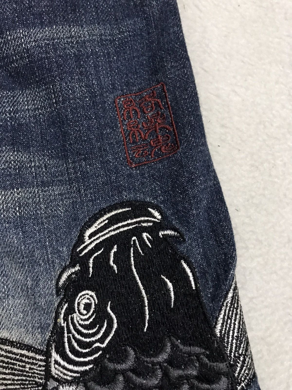 Designer × Japanese Brand Karakuri Sukajan Jeans Multipocket Yakuza Style Nice Design Size US 35 - 11 Thumbnail