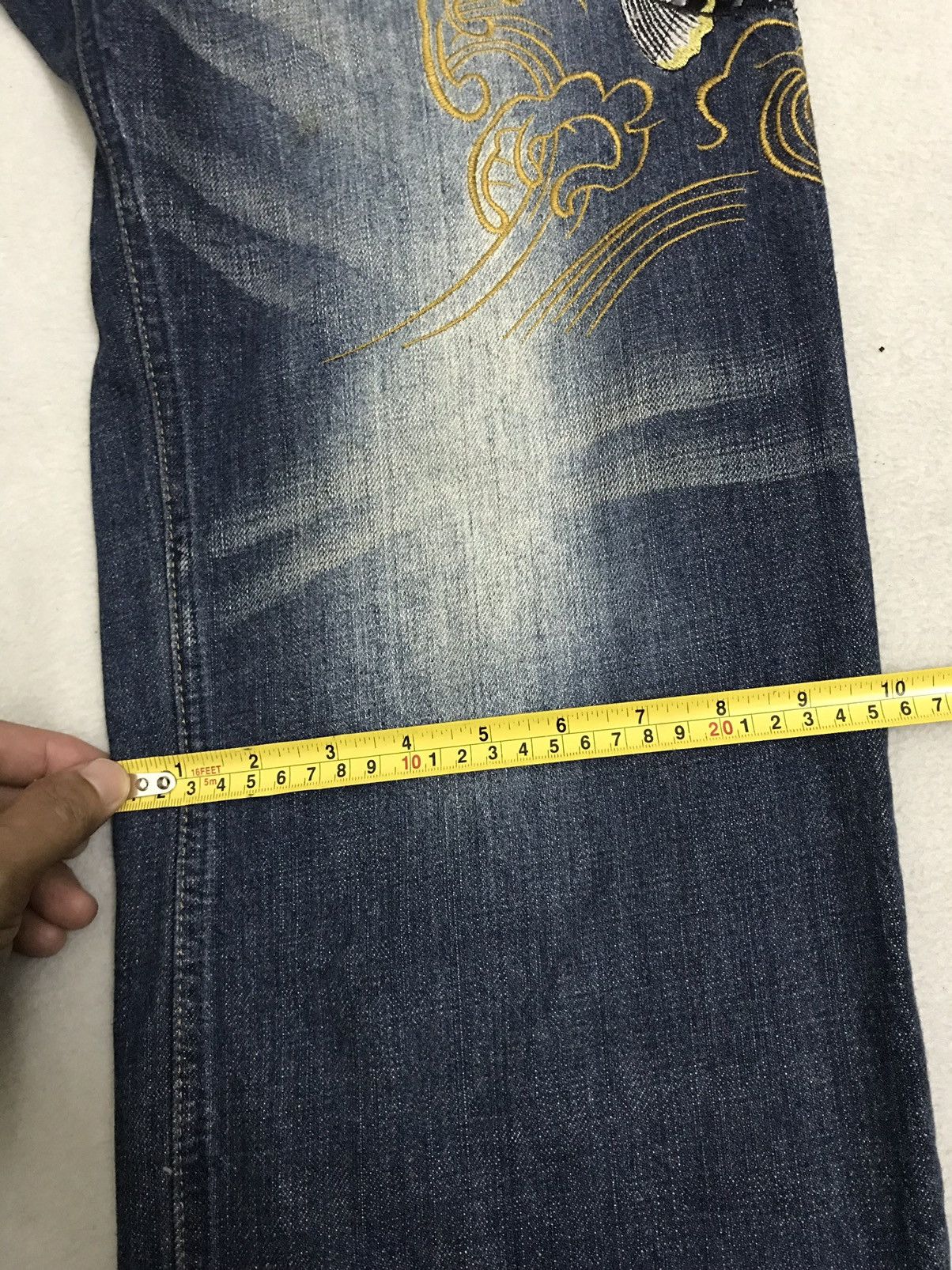 Designer × Japanese Brand Karakuri Sukajan Jeans Multipocket Yakuza Style Nice Design Size US 35 - 18 Thumbnail