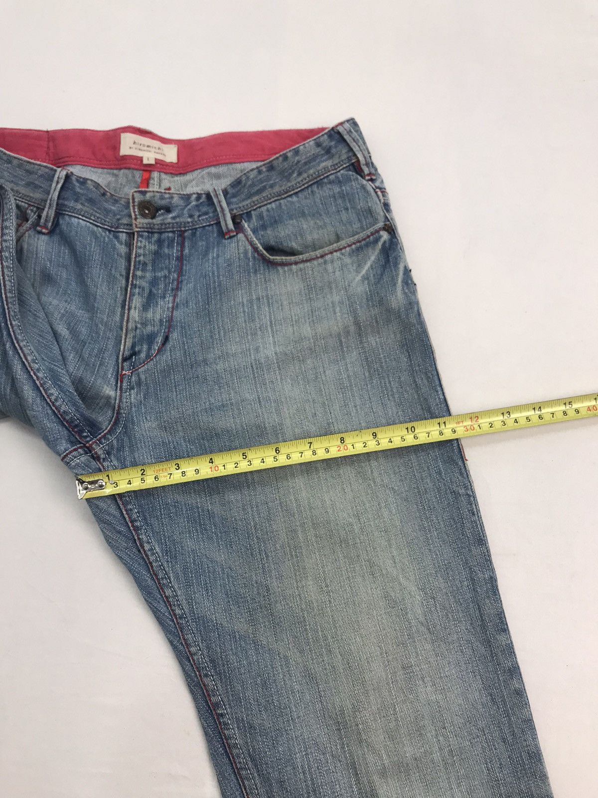 Japanese Brand Hiromichi nakano Jeans sun faded Size US 30 / EU 46 - 15 Thumbnail