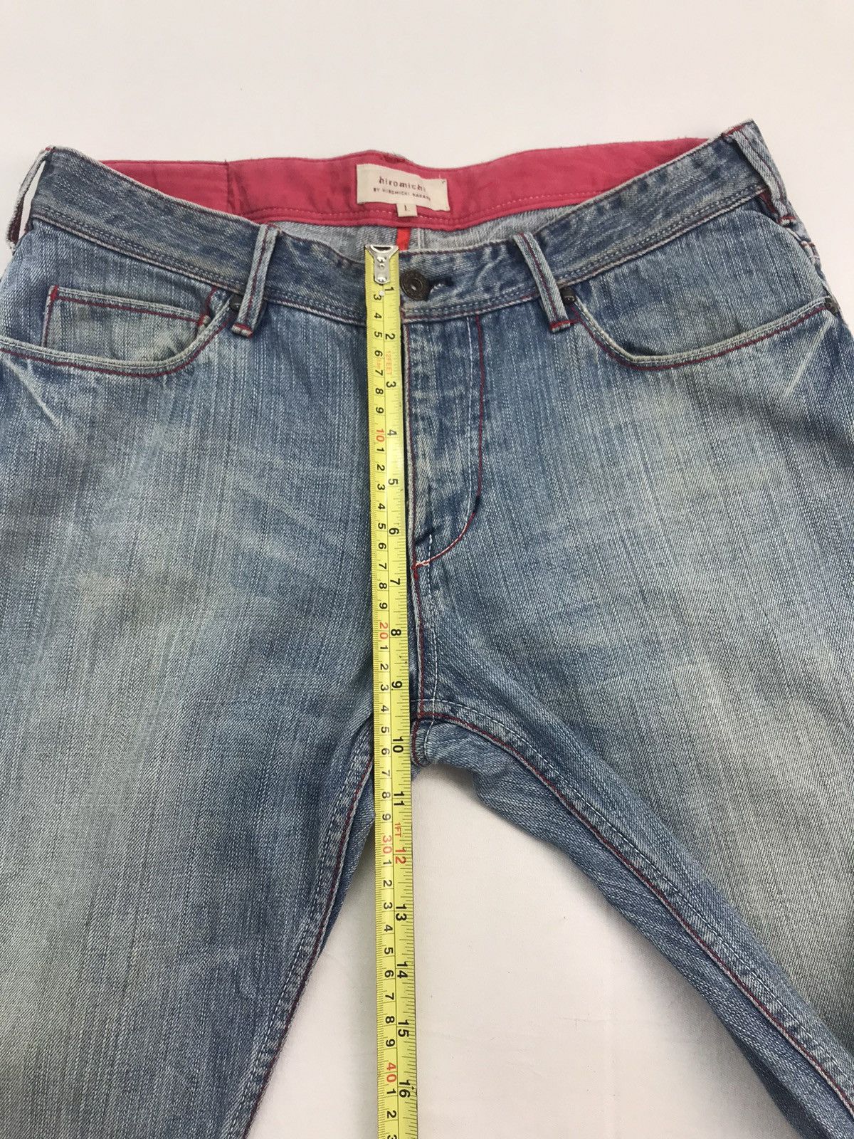 Japanese Brand Hiromichi nakano Jeans sun faded Size US 30 / EU 46 - 14 Thumbnail