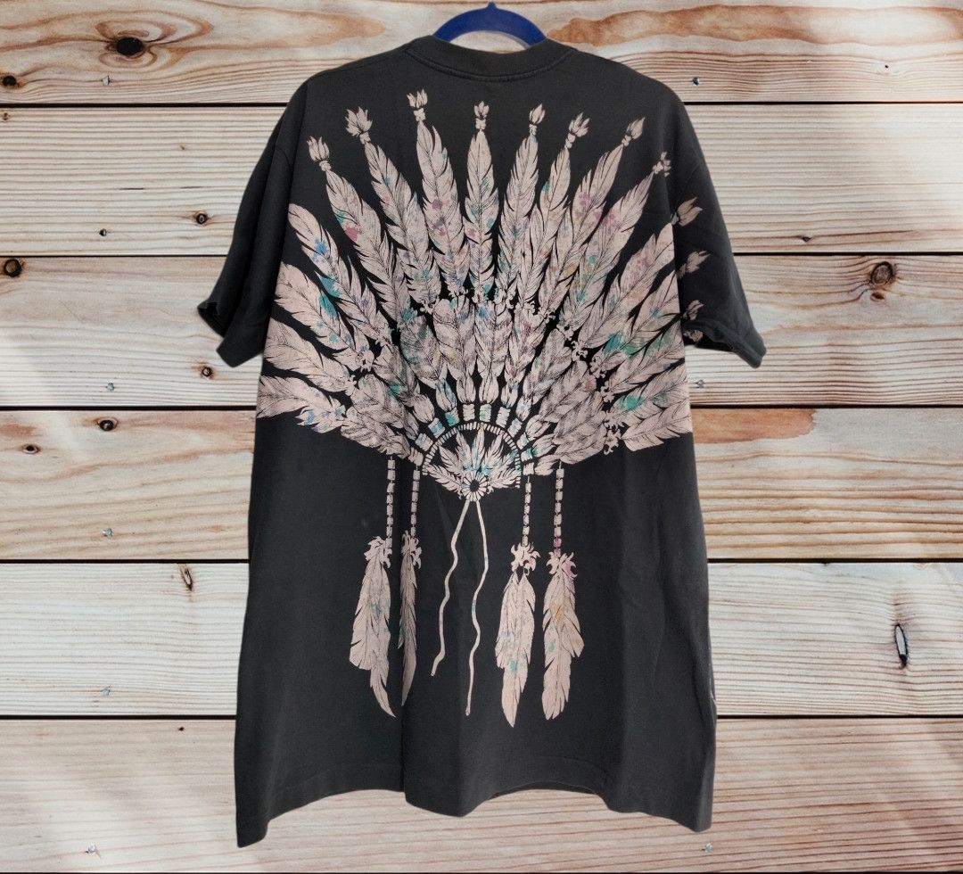 Fruit Of The Loom × Harley Davidson × Vintage Vintage 90s Black hills Rally T shirt over print Size US L / EU 52-54 / 3 - 1 Thumbnail