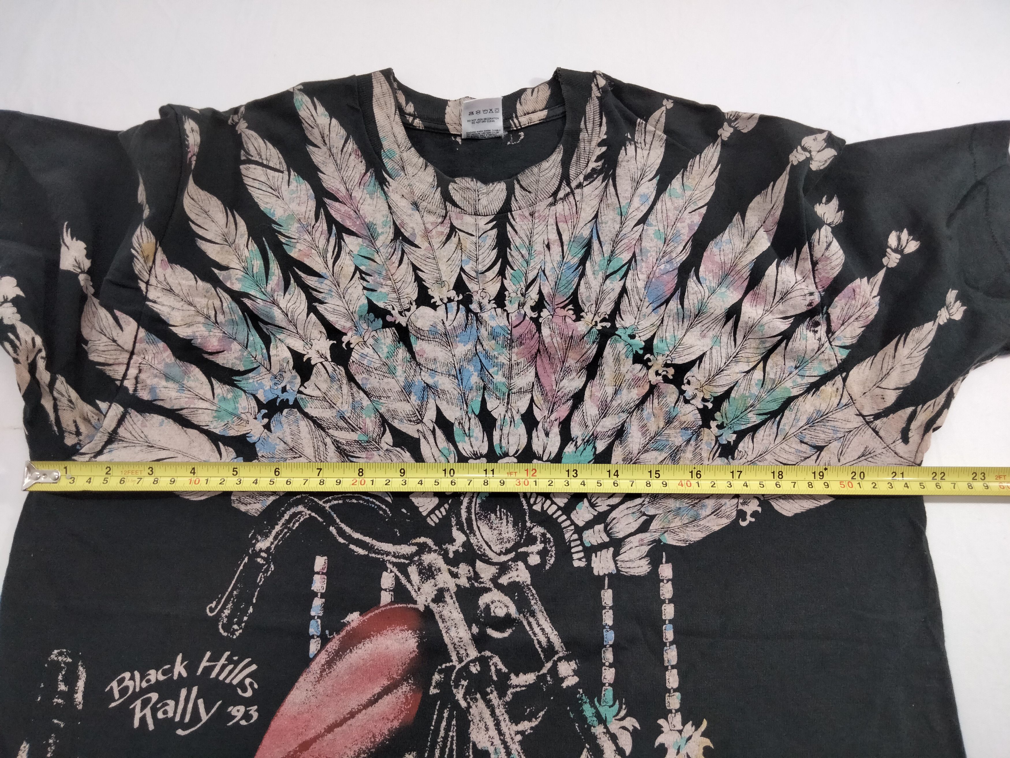 Fruit Of The Loom × Harley Davidson × Vintage Vintage 90s Black hills Rally T shirt over print Size US L / EU 52-54 / 3 - 6 Thumbnail
