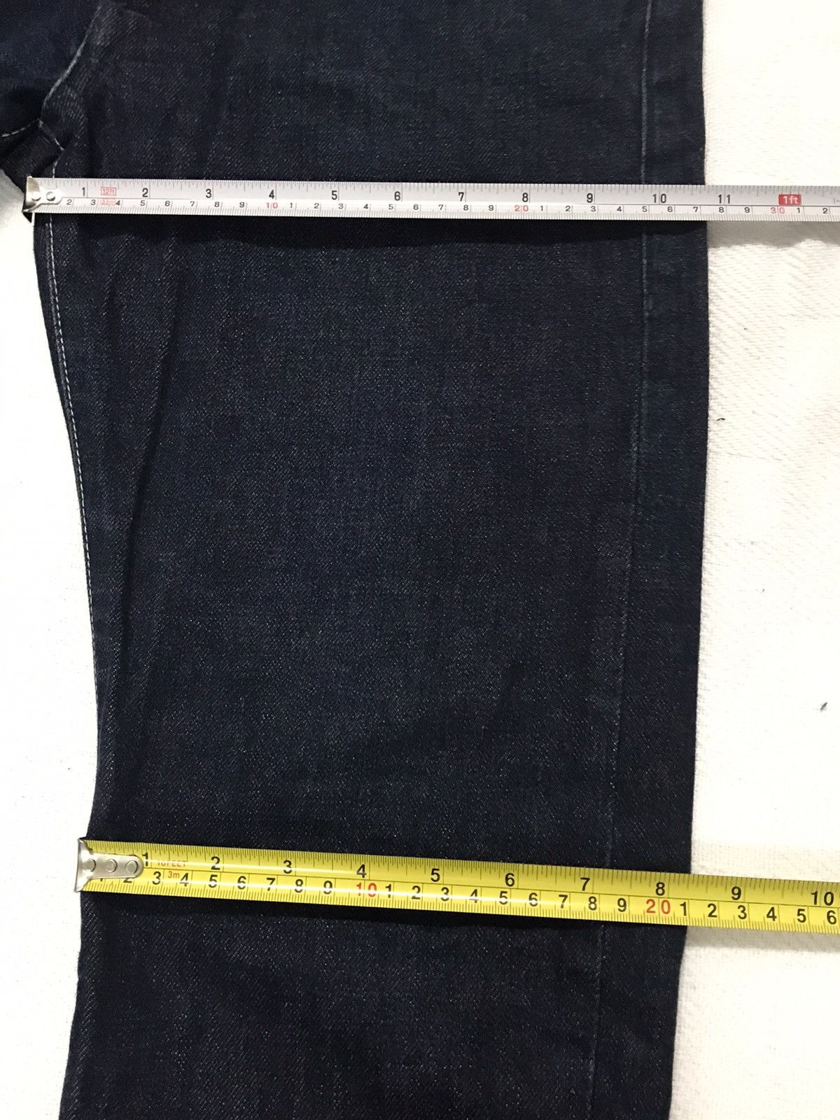 Designer × Jil Sander × Uniqlo Uniqlo x Jil Sander Blue Denim Straight Cut Jeans Size US 31 - 9 Thumbnail