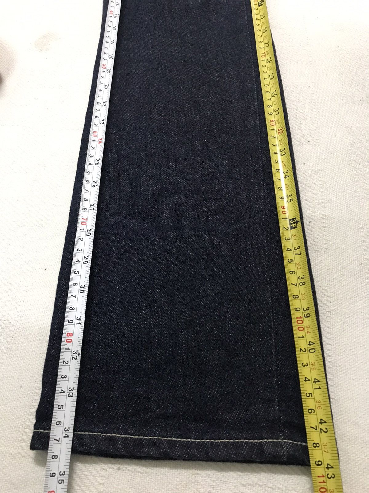 Designer × Jil Sander × Uniqlo Uniqlo x Jil Sander Blue Denim Straight Cut Jeans Size US 31 - 10 Thumbnail