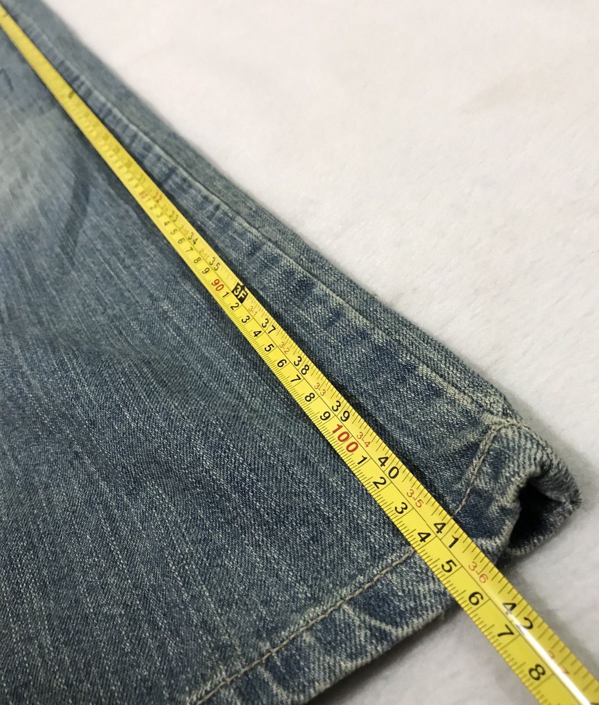 Designer × Japanese Brand Double Waist Distressed Jeans Nice Pattern and Design Size US 36 / EU 52 - 13 Thumbnail