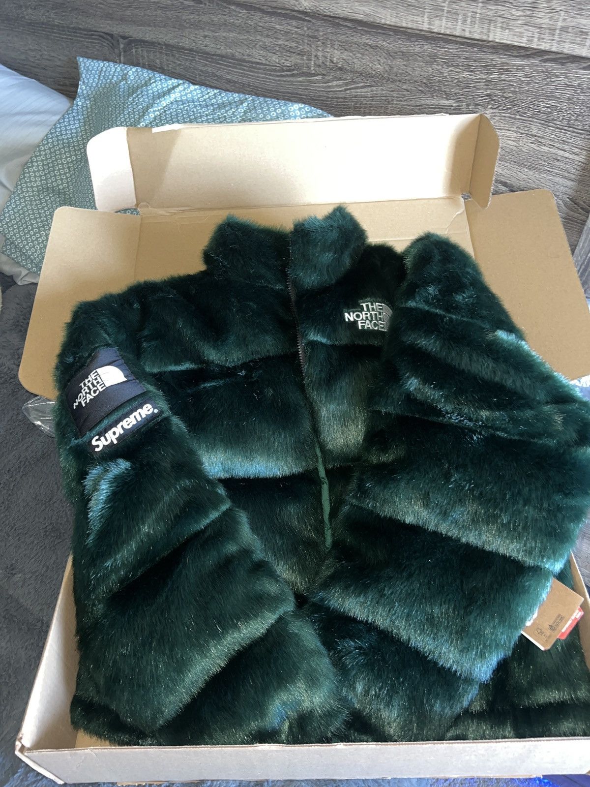 Supreme The North Face Faux Fur Nuptse M