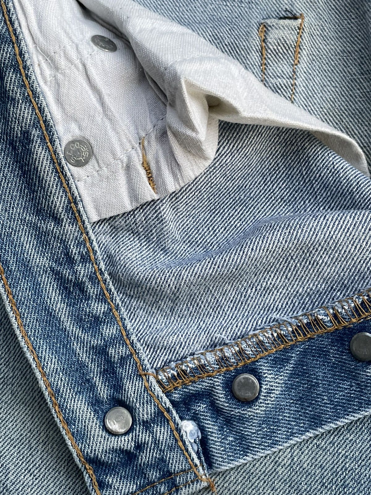 Levi's Vintage Levis 501e Redline 1978 Aging & Distressed Size US 36 / EU 52 - 14 Thumbnail