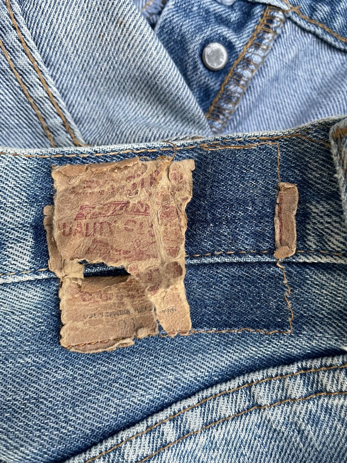 Levi's Vintage Levis 501e Redline 1978 Aging & Distressed Size US 36 / EU 52 - 8 Thumbnail
