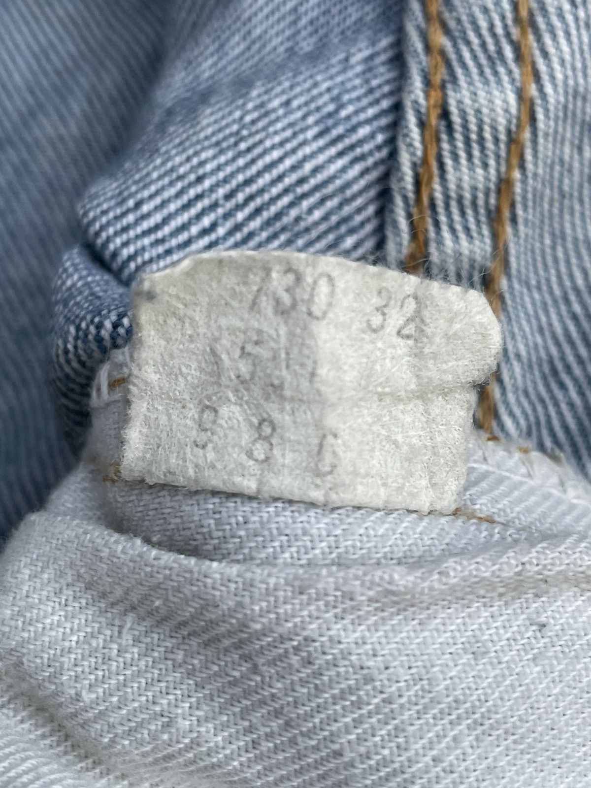 Levi's Vintage Levis 501e Redline 1978 Aging & Distressed Size US 36 / EU 52 - 10 Thumbnail
