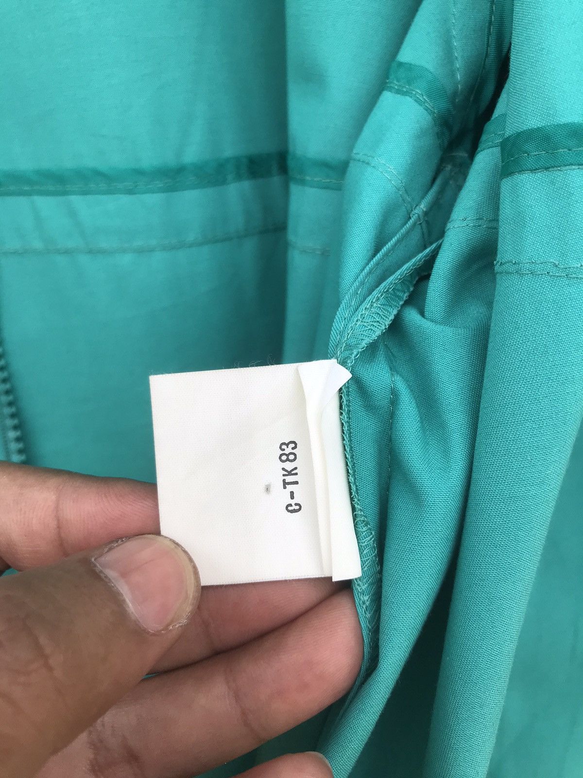 Yves Saint Laurent YSL Yves Saint Laurent Teal A-Line Coat - YKK Zip, Rare Find Size L / US 10 / IT 46 - 12 Thumbnail