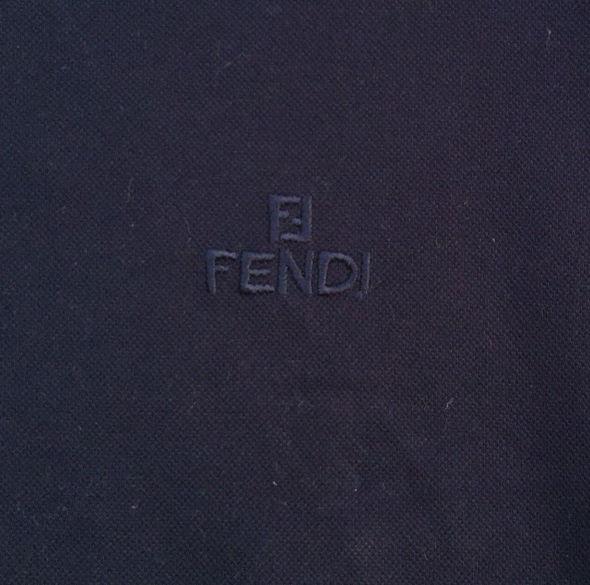 Fendi Vintage 90s Fendi Small Logo Embroidered Polo | Designer Size US M / EU 48-50 / 2 - 5 Thumbnail