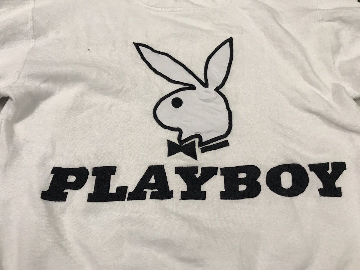 Playboy Playboy White Sweatshirt Big Bunny Spell Out Size M Size US M / EU 48-50 / 2 - 3 Thumbnail