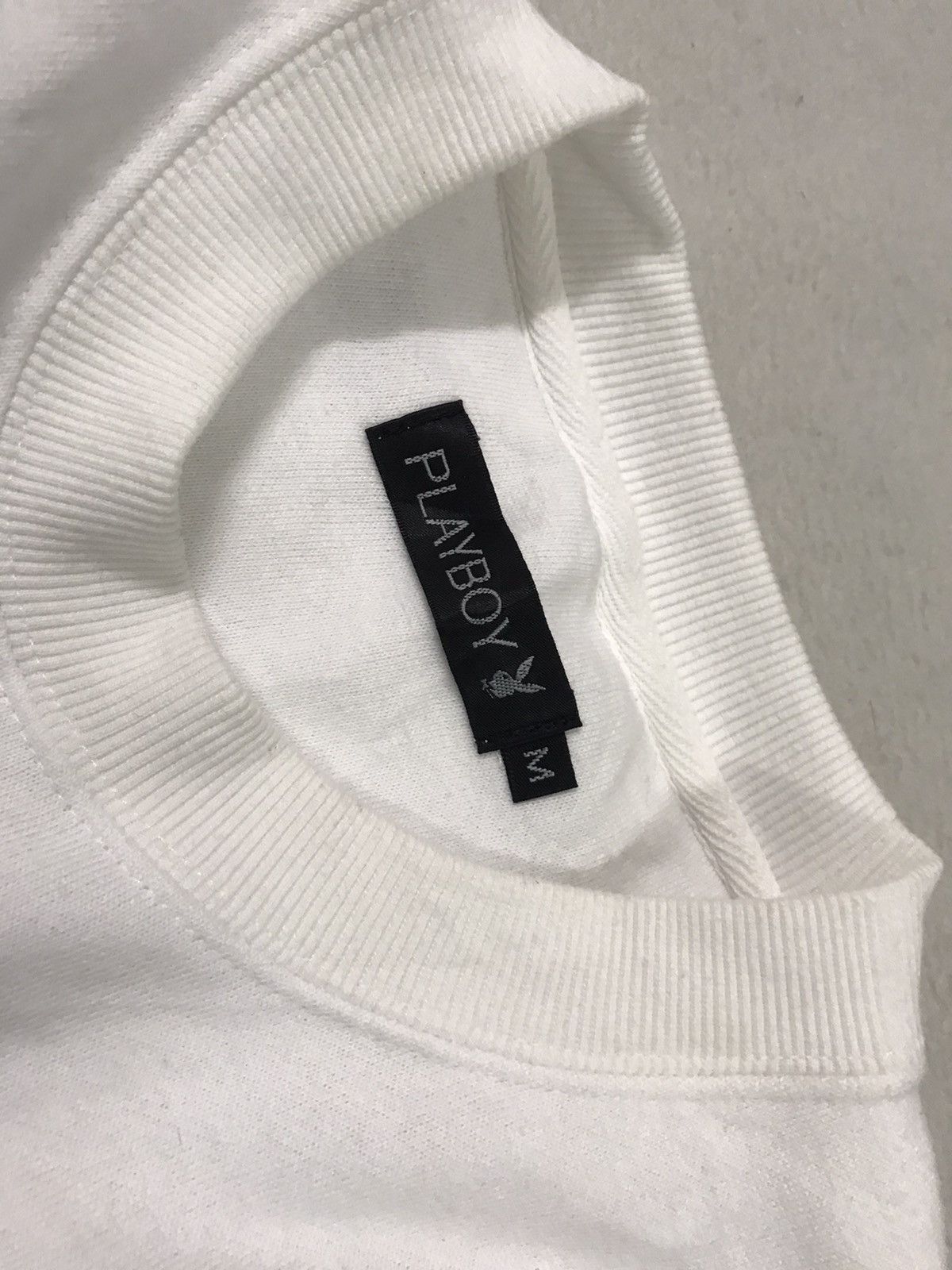 Playboy Playboy White Sweatshirt Big Bunny Spell Out Size M Size US M / EU 48-50 / 2 - 5 Thumbnail