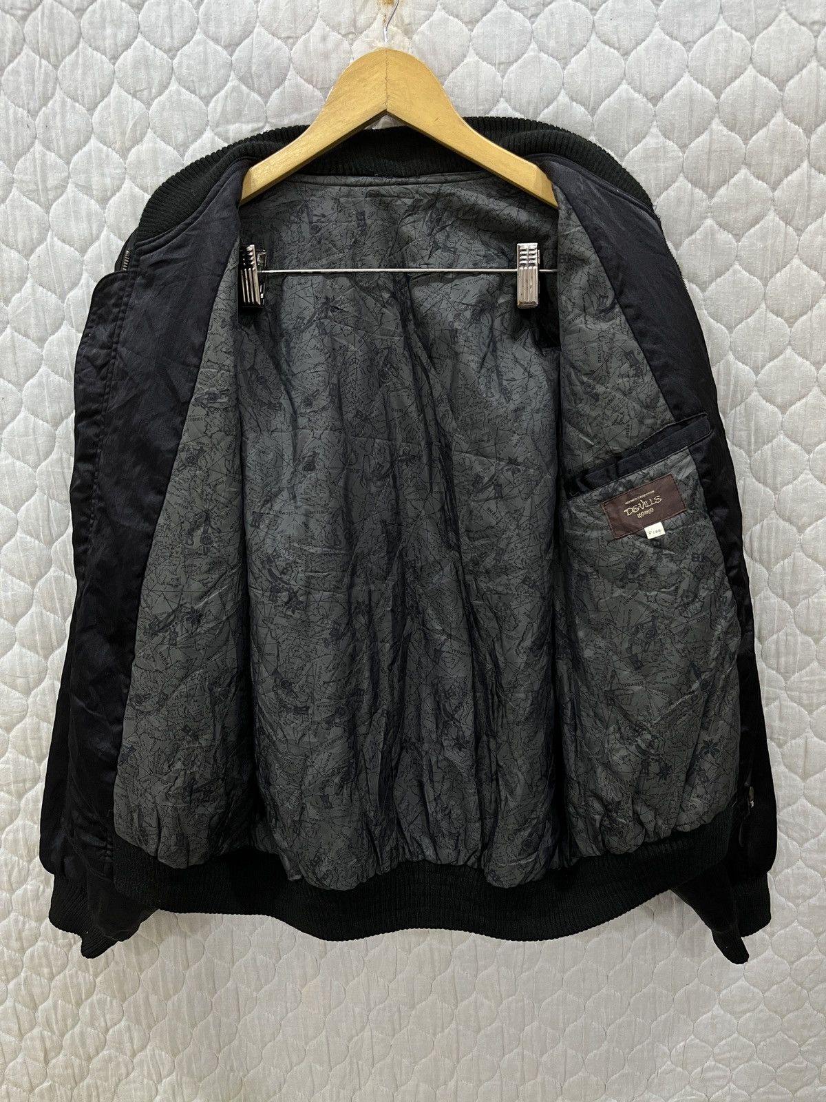 Japanese Brand (Zzz). DEVILLS UOMO BOMBER JACKET Size US M / EU 48-50 / 2 - 6 Thumbnail