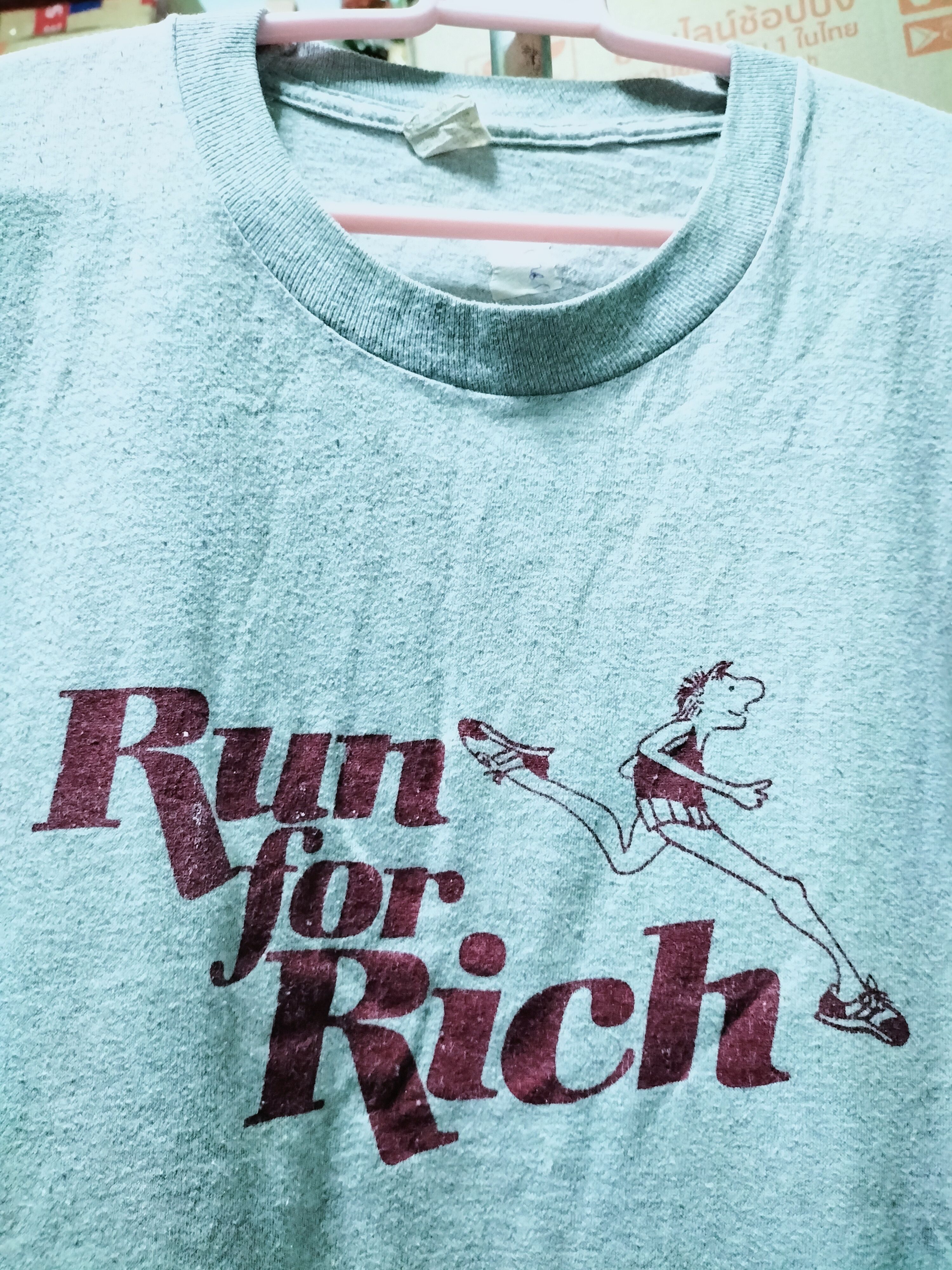 Other Vintage 80s Run for Rich Runner fashion street sportswear Size US L / EU 52-54 / 3 - 2 Thumbnail