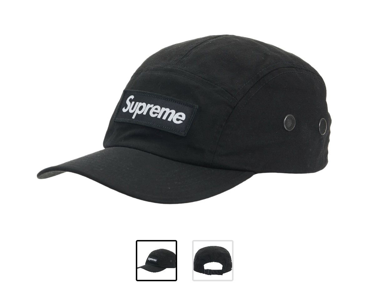 Supreme Military Camp Cap Black SS22 hat Supreme