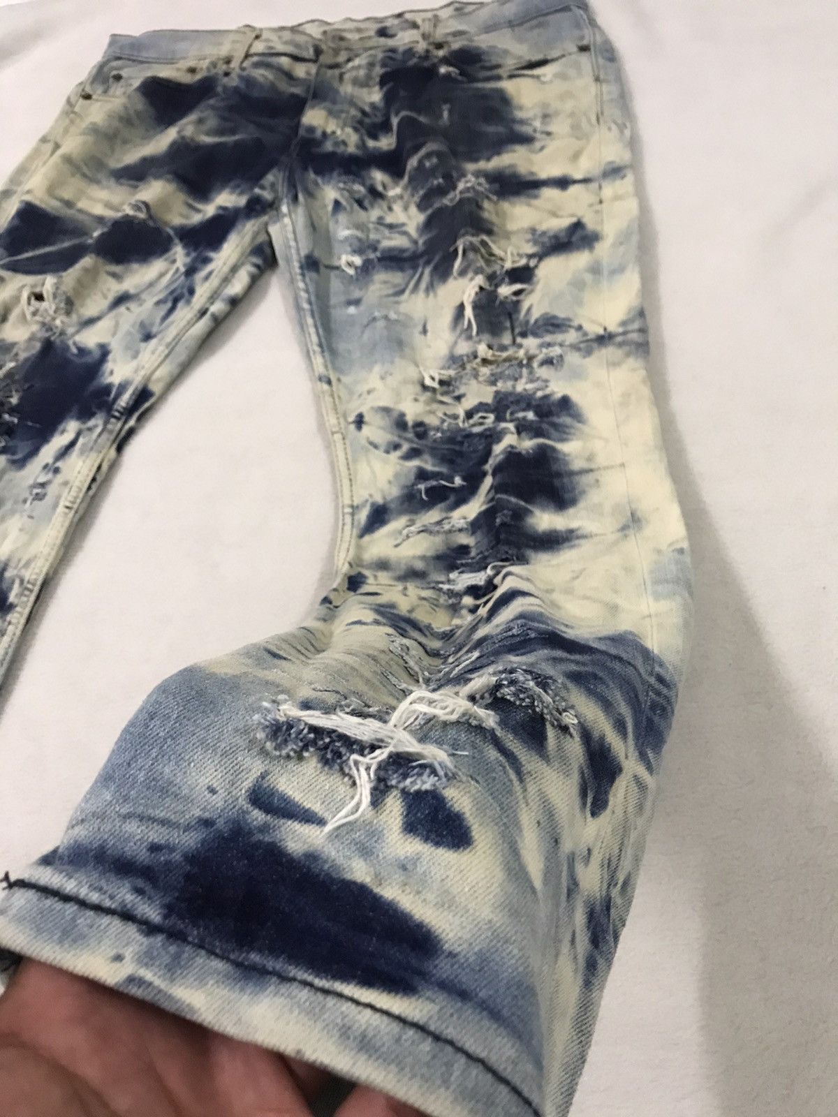 Levi's Asid Wash Distressed Levis Denim Jeans Size 38 Size US 38 / EU 54 - 7 Thumbnail