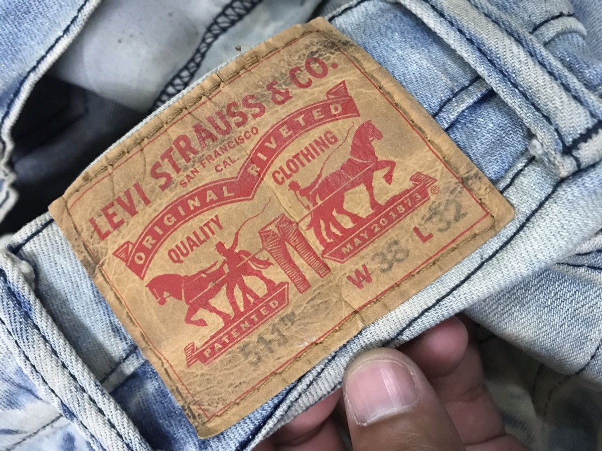 Levi's Asid Wash Distressed Levis Denim Jeans Size 38 Size US 38 / EU 54 - 6 Thumbnail