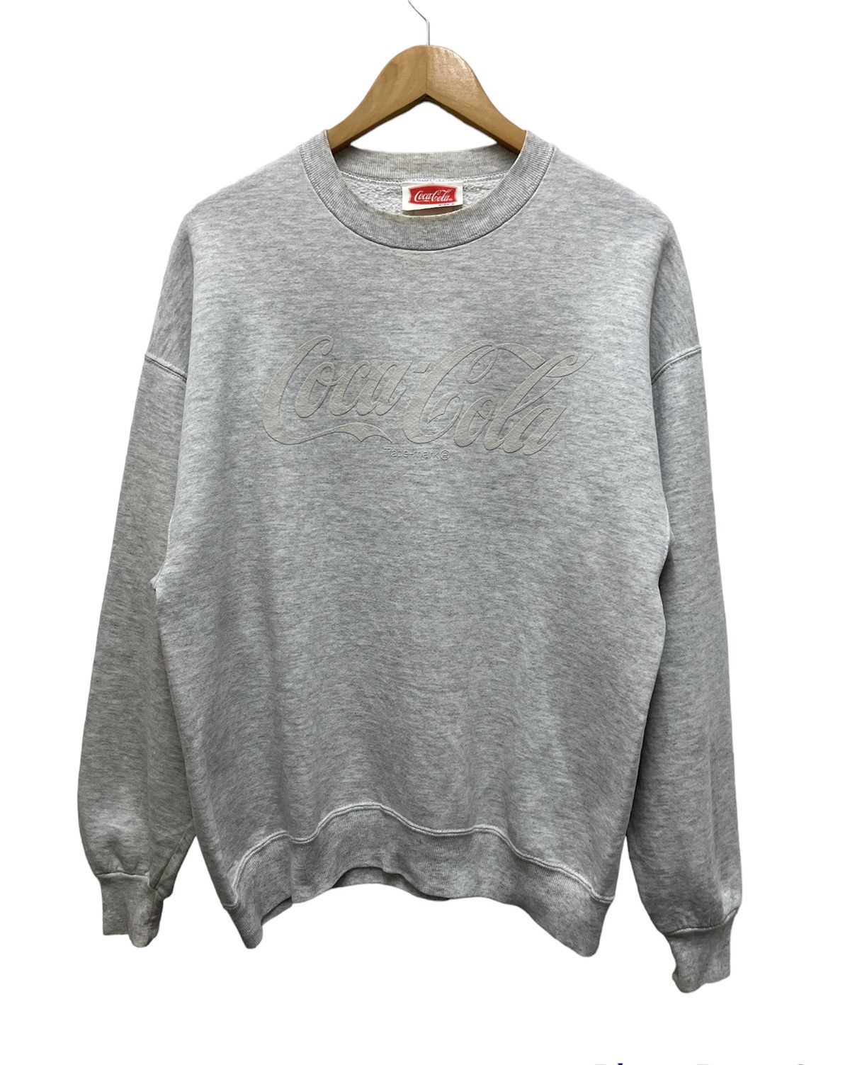 Coca Cola Vintage Coca Cola Classic Logo Grey Sweatshirt Size US L / EU 52-54 / 3 - 1 Thumbnail