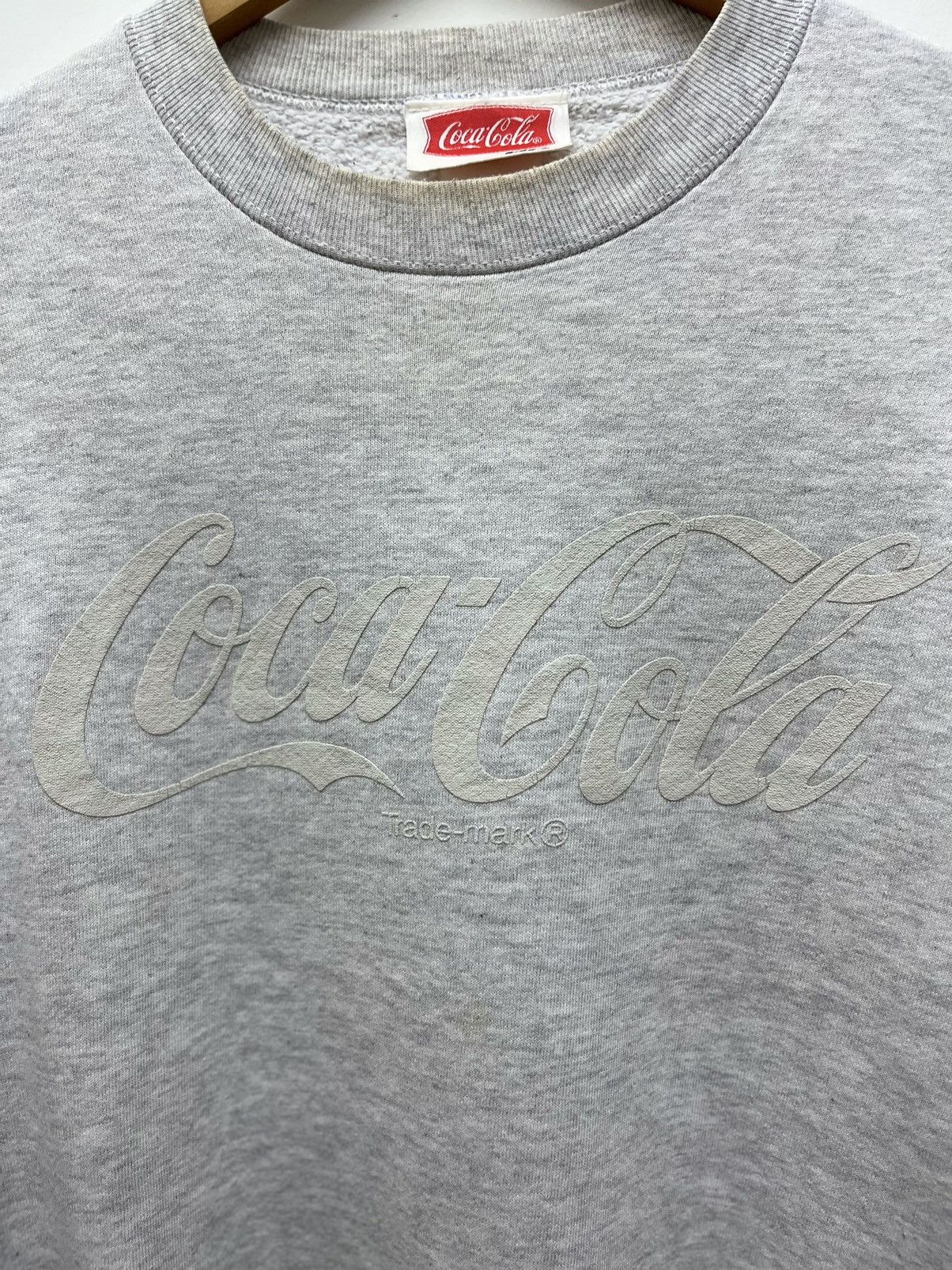 Coca Cola Vintage Coca Cola Classic Logo Grey Sweatshirt Size US L / EU 52-54 / 3 - 2 Thumbnail