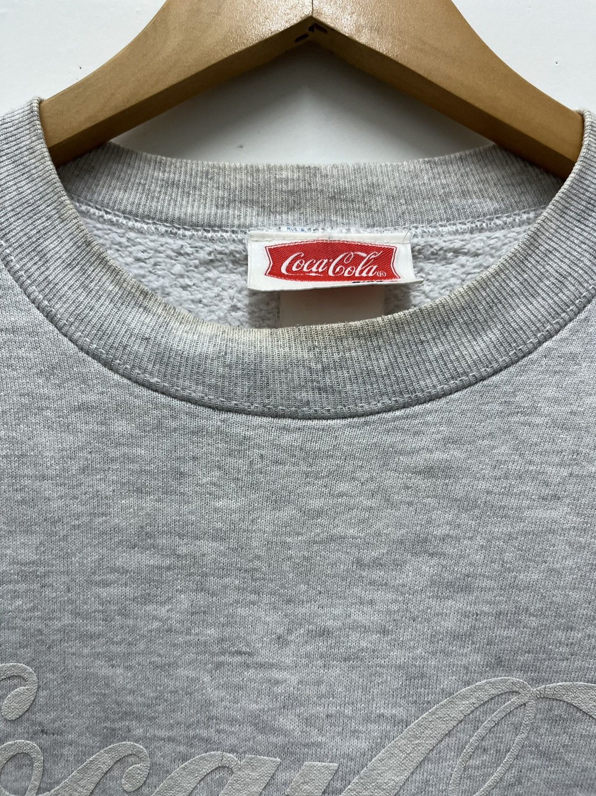 Coca Cola Vintage Coca Cola Classic Logo Grey Sweatshirt Size US L / EU 52-54 / 3 - 6 Thumbnail