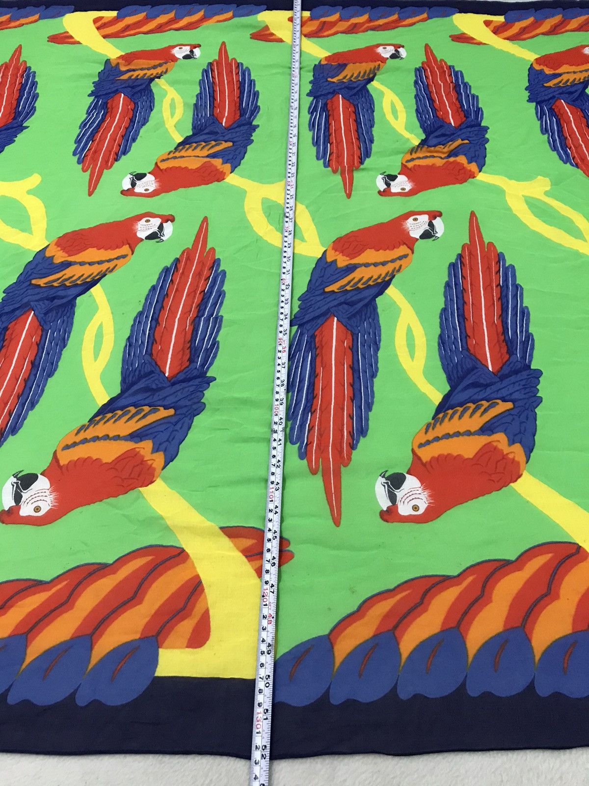 Hermes × Vintage Vintage Hermes Scarf Big Size Rare Size Nice Design Size ONE SIZE - 8 Thumbnail