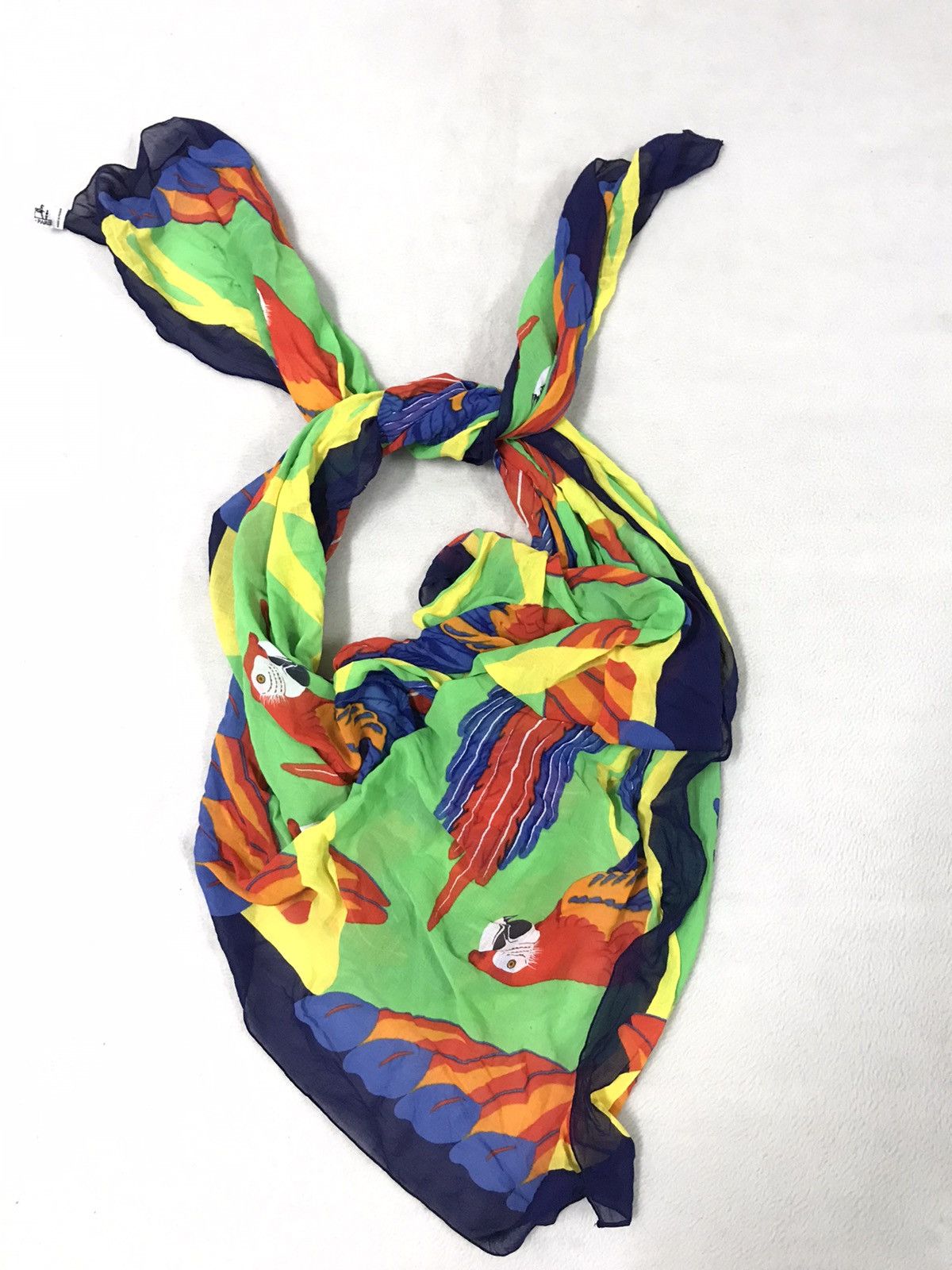 Hermes × Vintage Vintage Hermes Scarf Big Size Rare Size Nice Design Size ONE SIZE - 2 Thumbnail